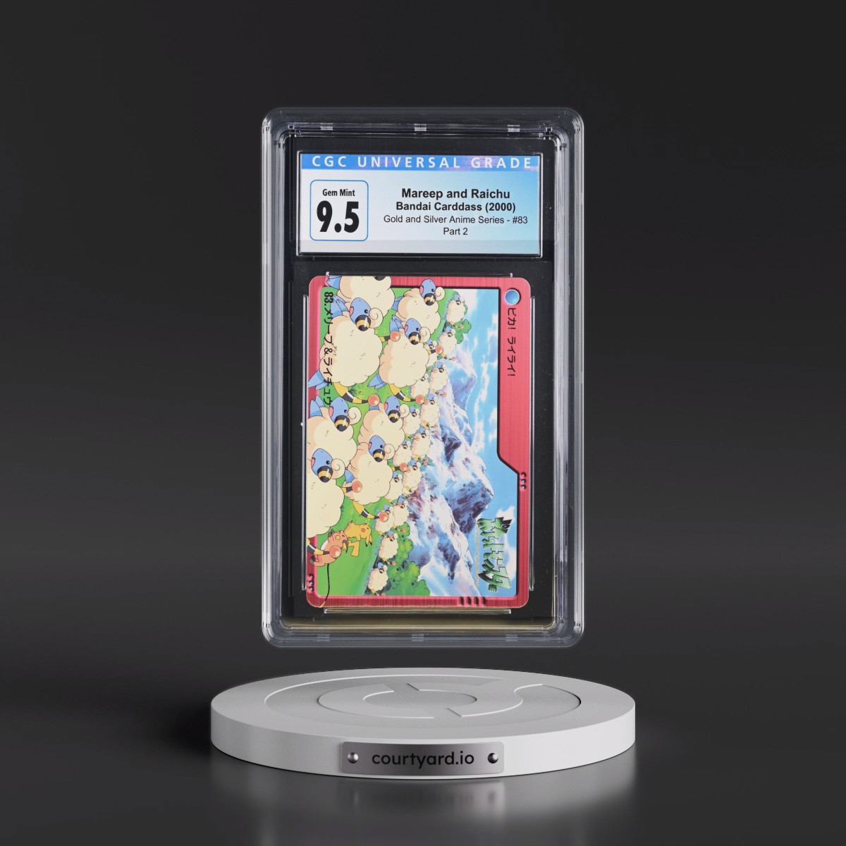 2000 Gold and Silver Anime Series #83 Mareep and Raichu - Part 2 (CGC 10 GEM MINT)