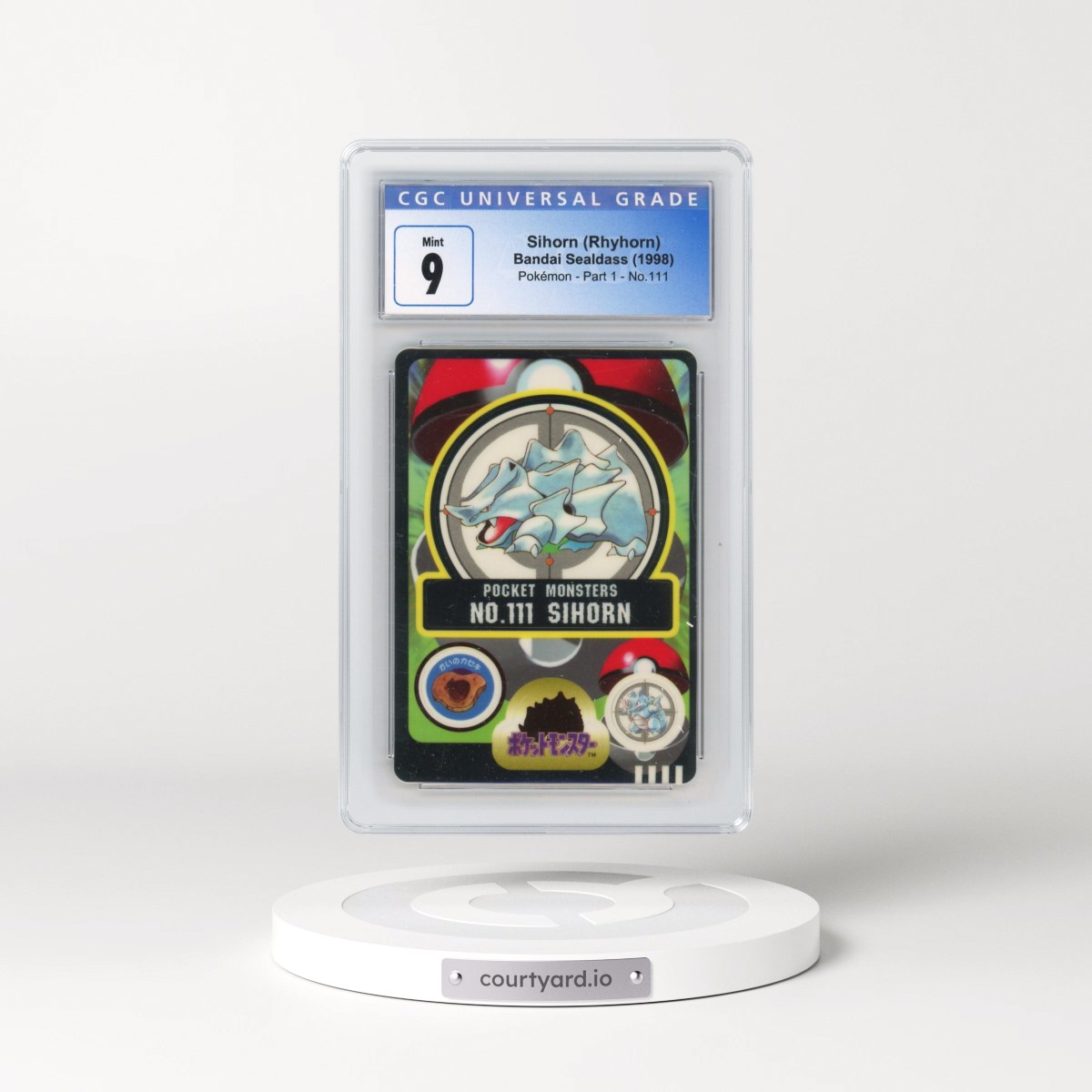 1998 Pokémon - Part 1 #111 Sihorn (Rhyhorn) (CGC 9 MINT)