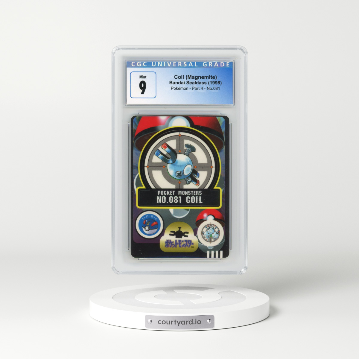 1998 Pokémon - Part 4 #081 Coil (Magnemite) (CGC 9 MINT)