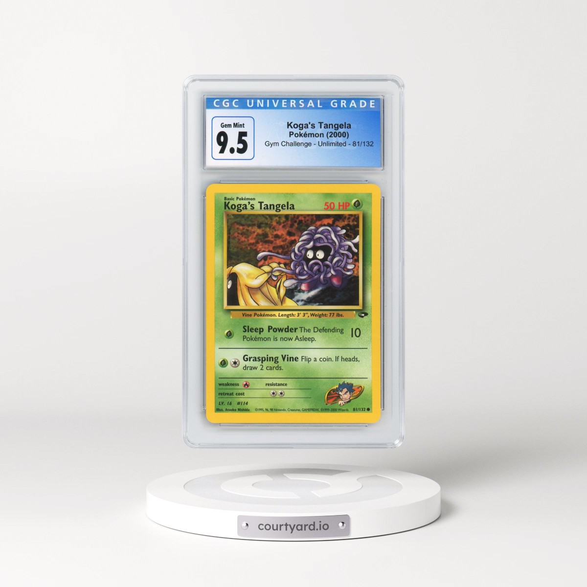 2000 Gym Challenge #81/132 Koga's Tangela (CGC 10 GEM MINT)