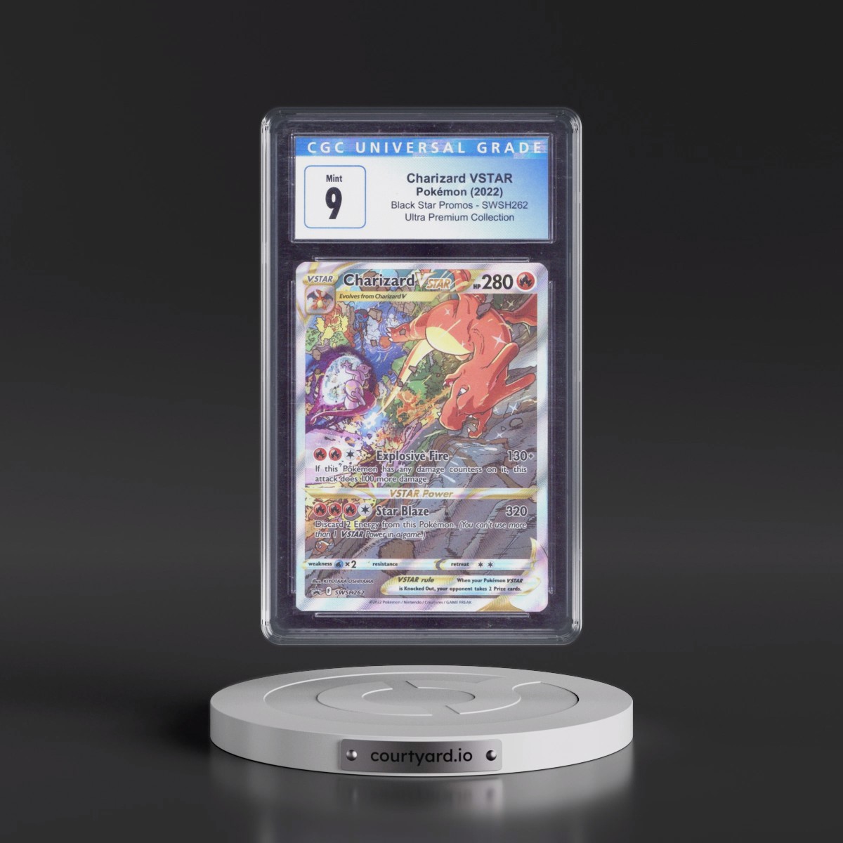 2017 Black Star Promos - Sword & Shield #SWSH262 Charizard VSTAR - Ultra-Premium Collection (Holo) (CGC 9 MINT)