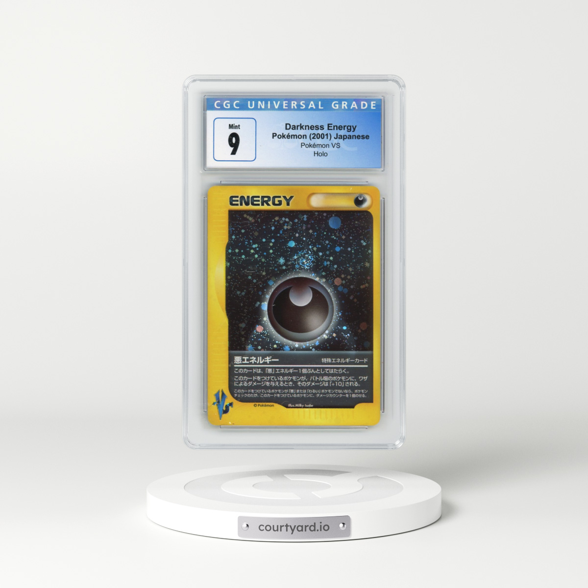 2001 Pokémon VS Darkness Energy - Holo (CGC 9 MINT)