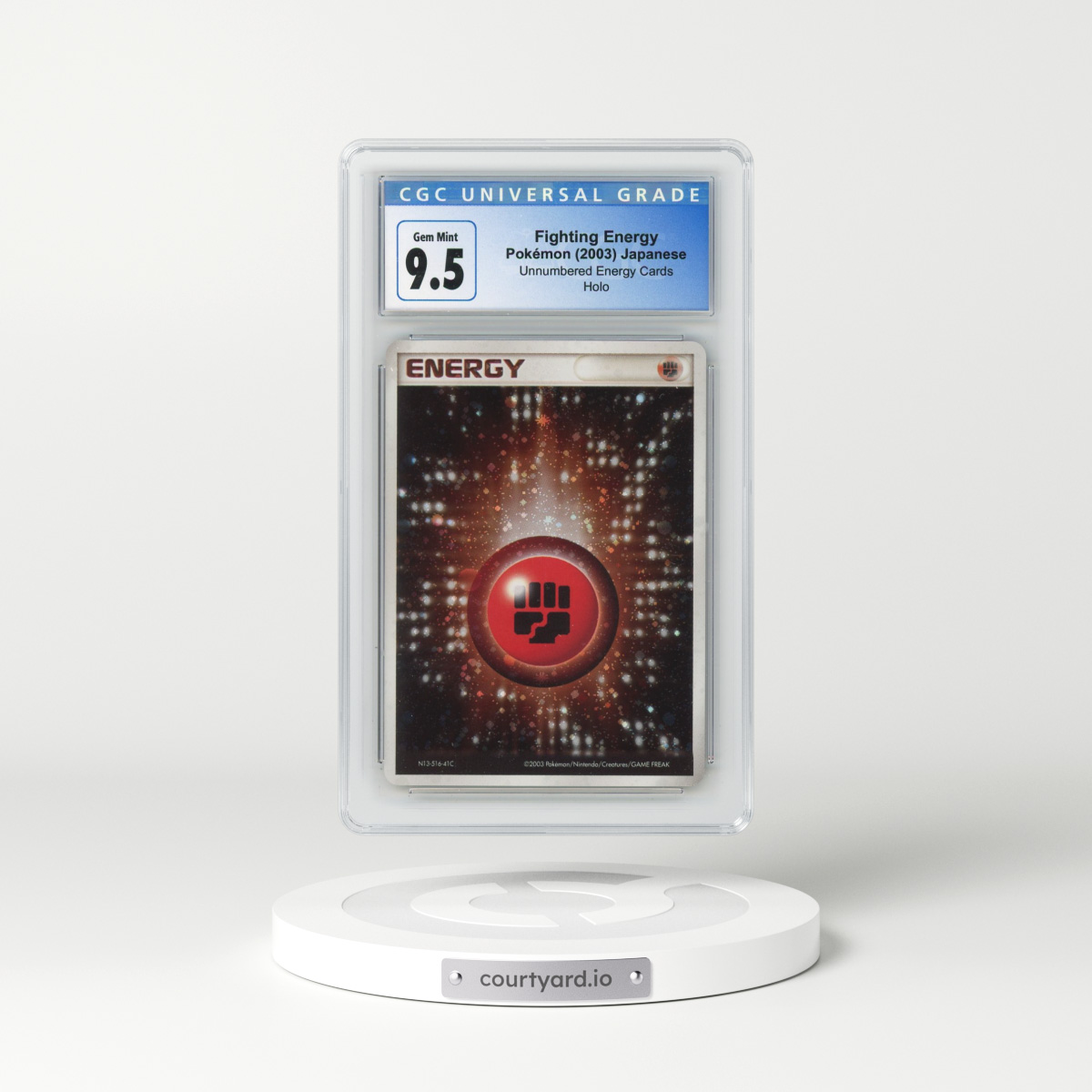 2003 Unnumbered Energy Cards Fighting Energy - Holo (CGC 10 GEM MINT)