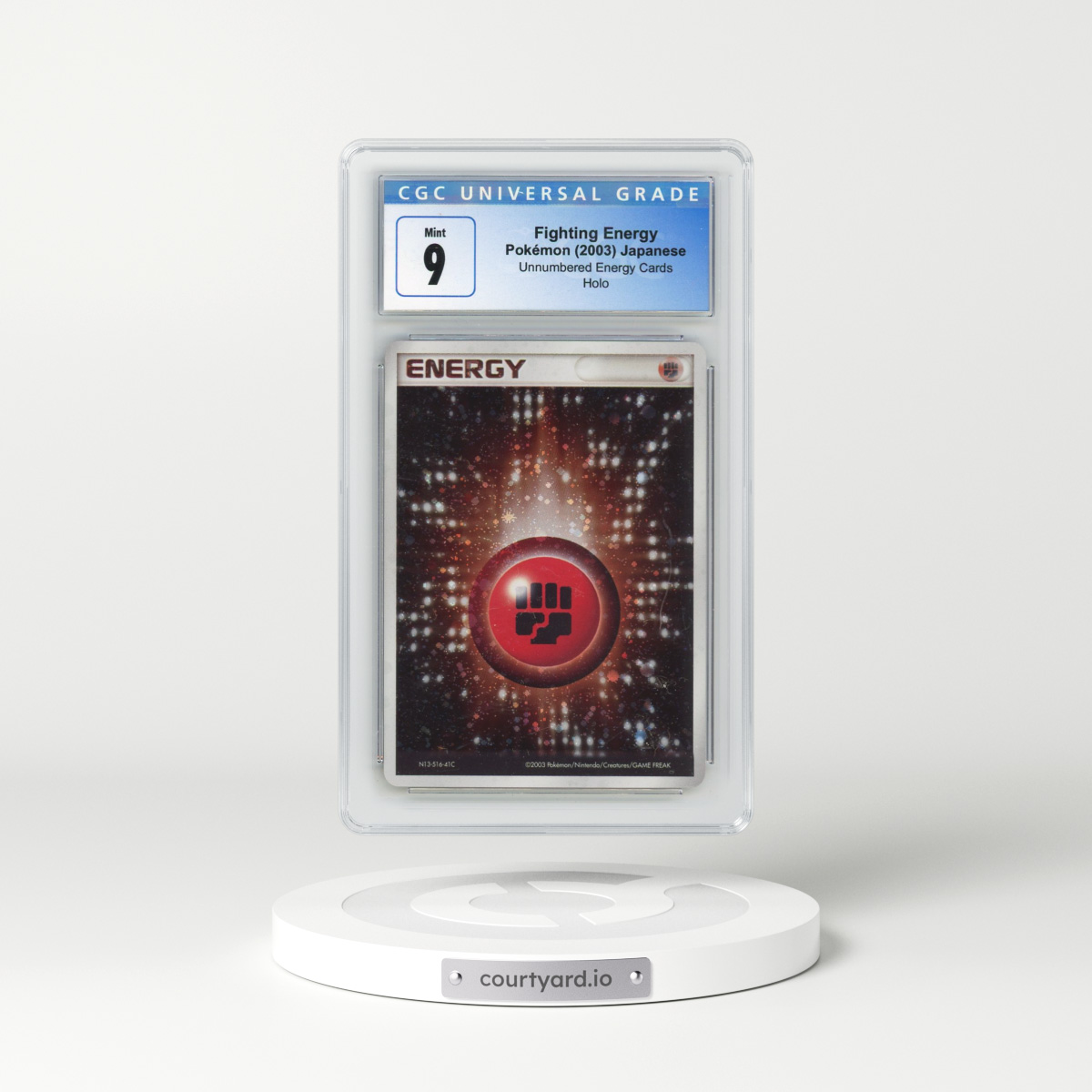 2003 Unnumbered Energy Cards Fighting Energy - Holo (CGC 9 MINT)