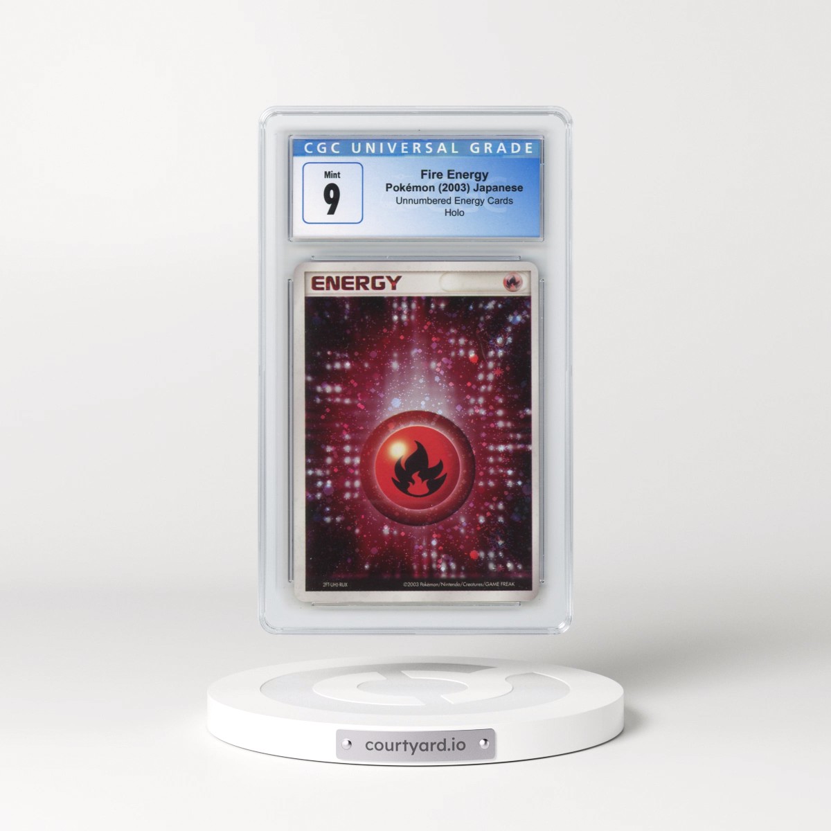 2003 Unnumbered Energy Cards Fire Energy - Holo (CGC 9 MINT)