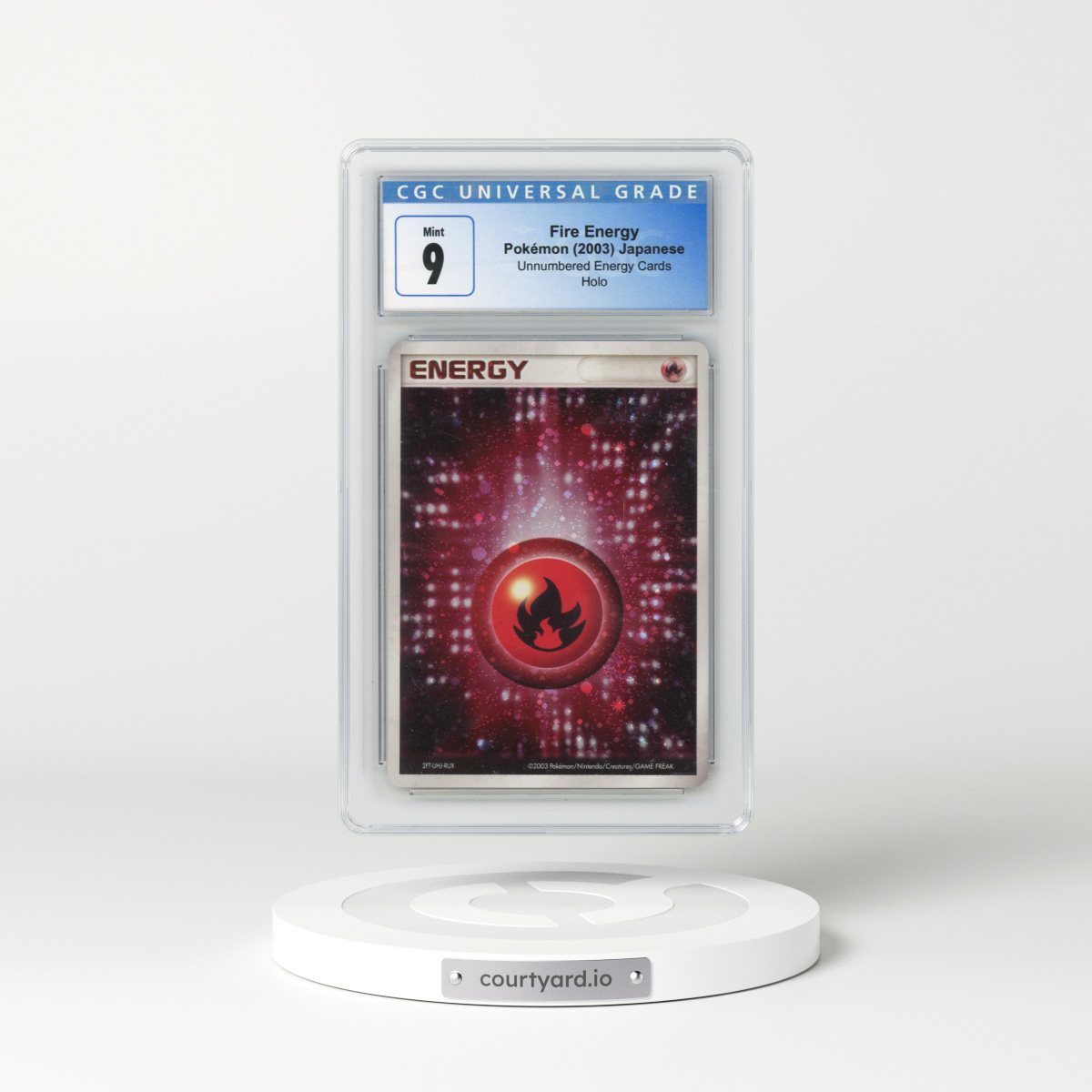 2003 Unnumbered Energy Cards Fire Energy - Holo (CGC 9 MINT)