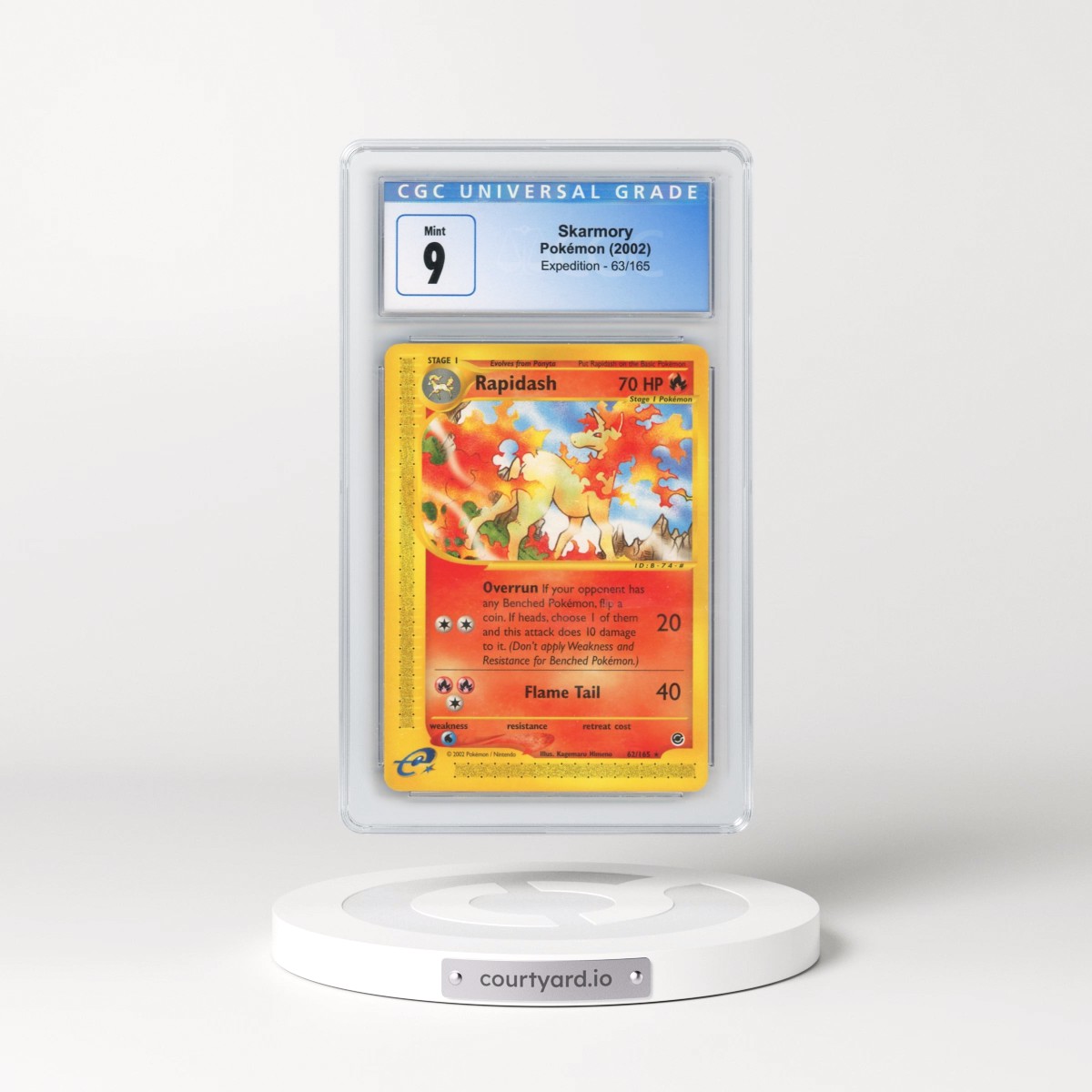 2002 Expedition #63/165 Skarmory (CGC 9 MINT)