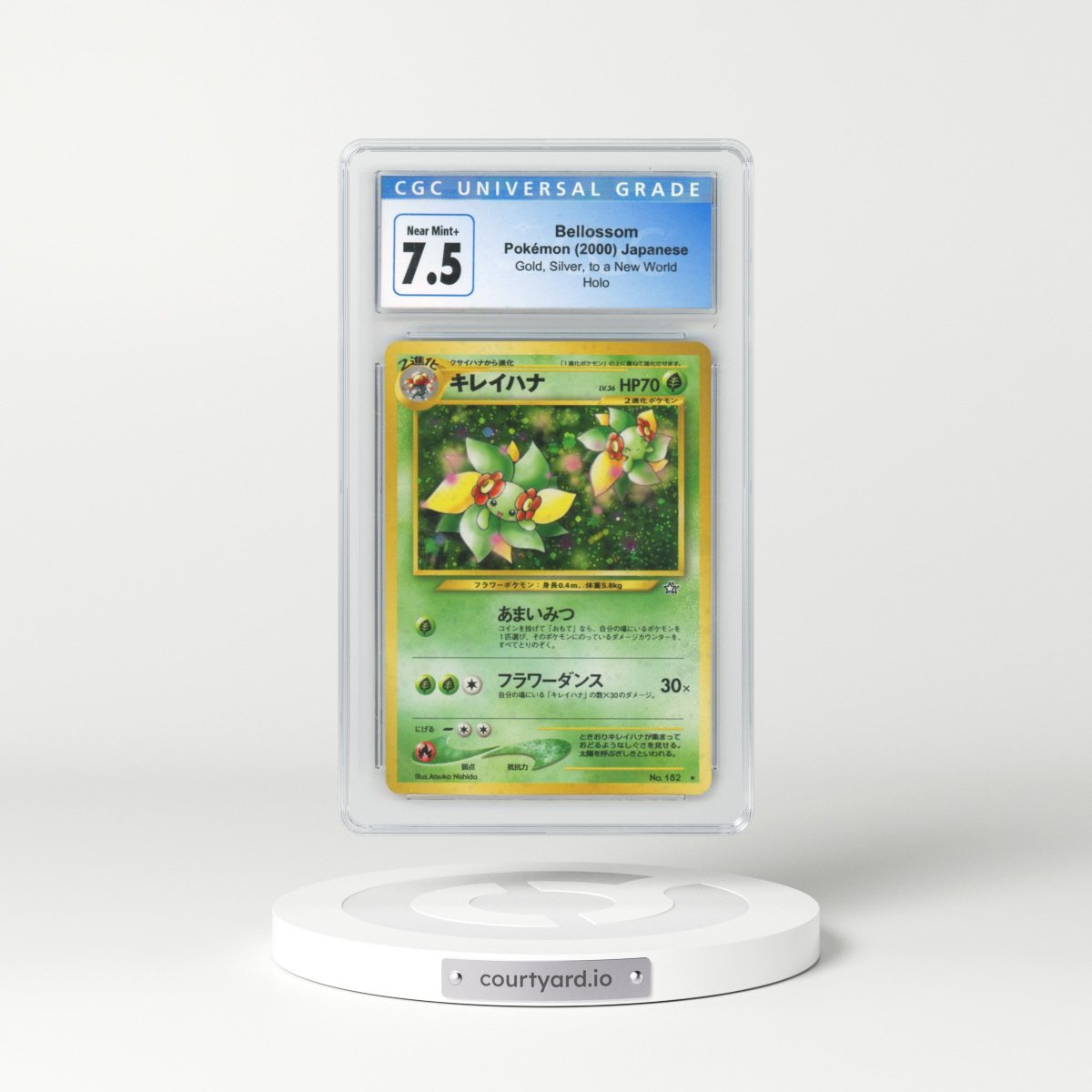 2000 Gold, Silver, to a New World #182 Bellossom - Holo (CGC 7.5 NM+)