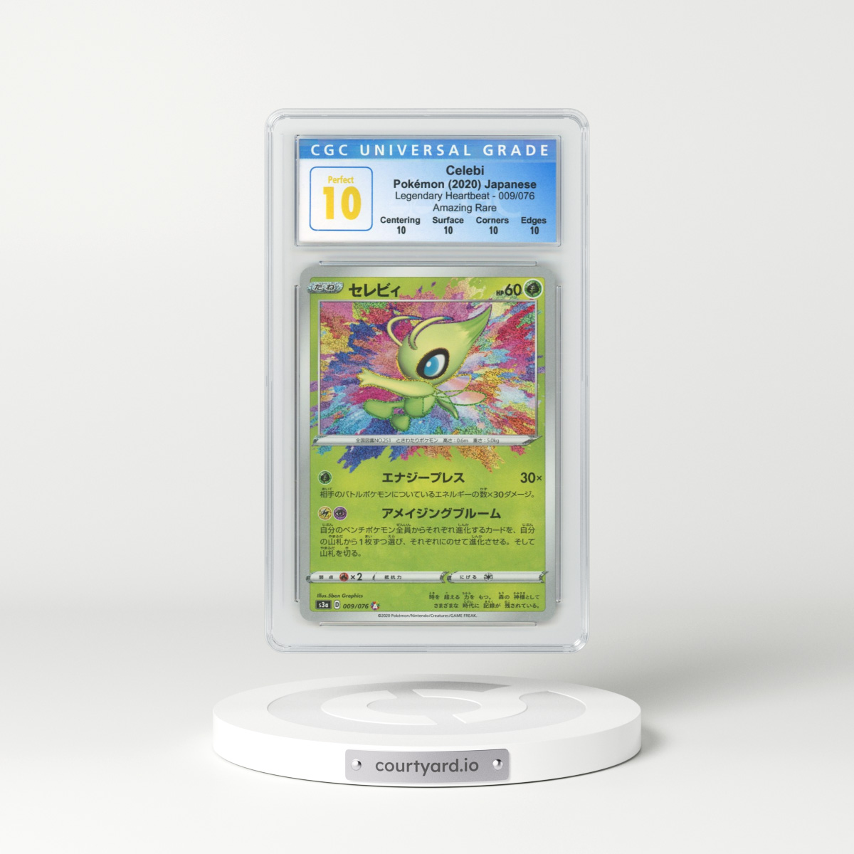 2020 Japanese Legendary Heartbeat #9 Celebi (CGC 10 PERFECT)