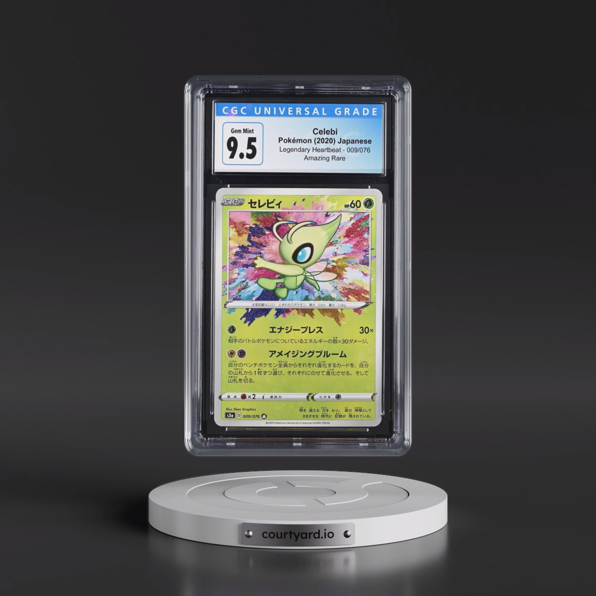 2020 Legendary Heartbeat #009/076 Celebi - Amazing Rare Holo (CGC 10 GEM MINT)