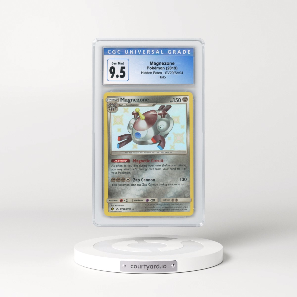 2019 Hidden Fates #SV29 Magnezone - Holo (CGC 10 GEM MINT)