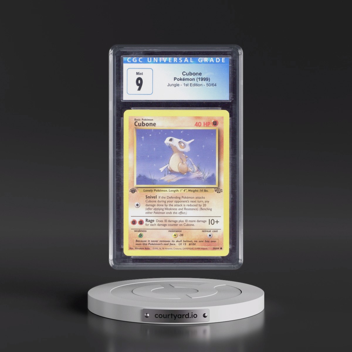 1999 Jungle #50/64 Cubone - 1st Edition 1st Edition (CGC 9 MINT)