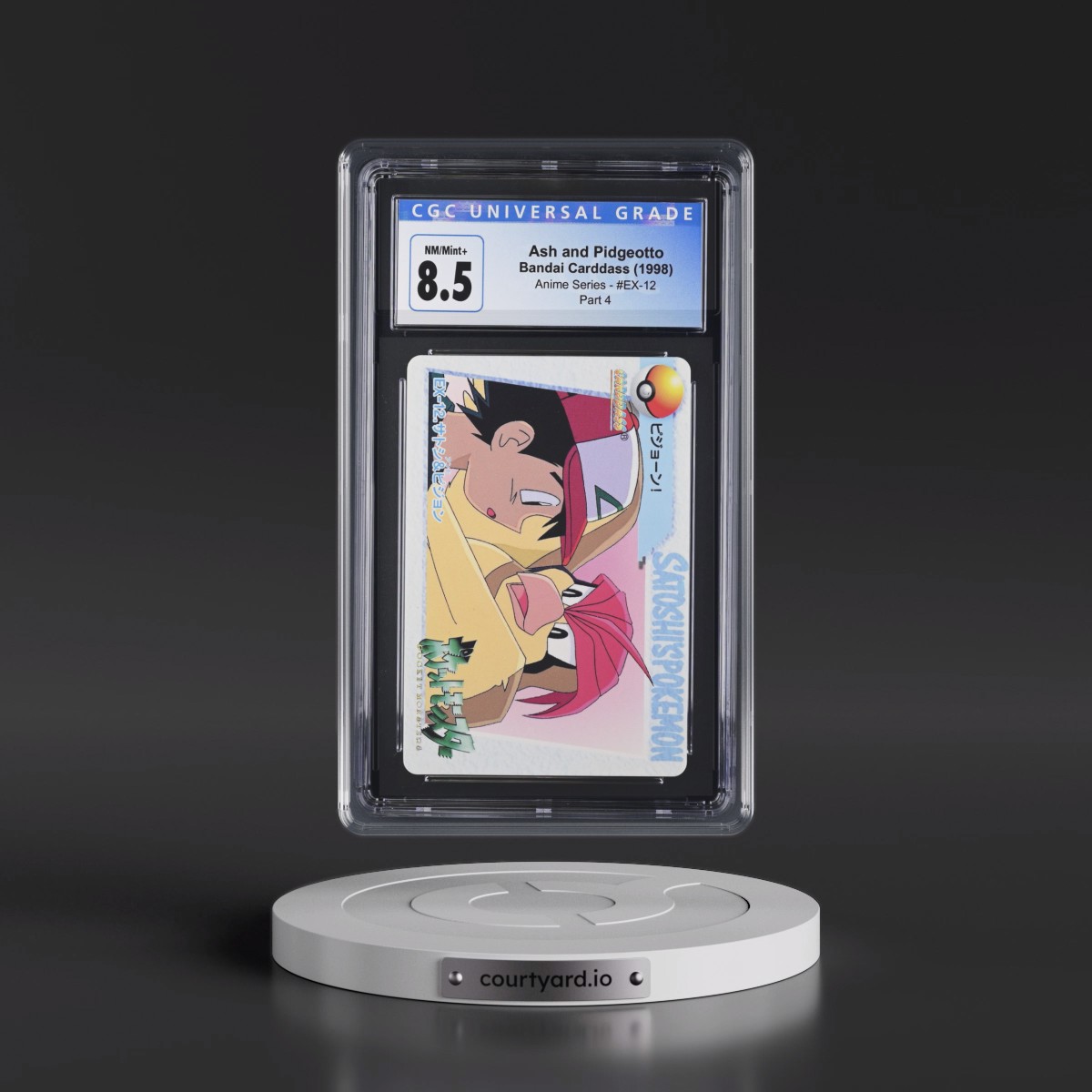 1998 Anime Series #EX-12 Ash and Pidgeotto - Part 4 (CGC 8.5 NM-MT+)