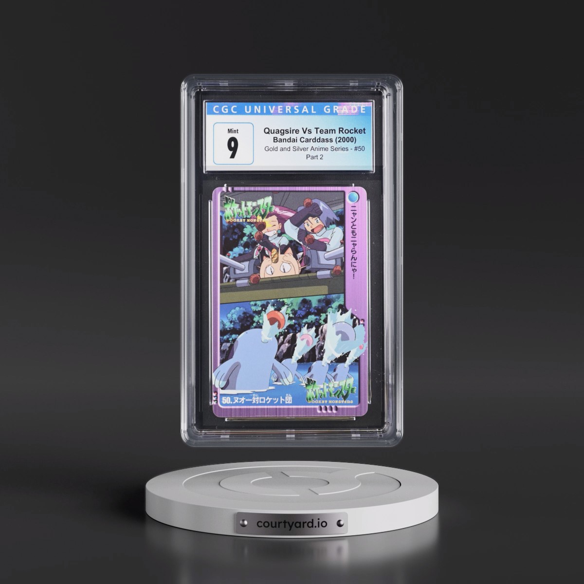 2000 Gold and Silver Anime Series #50 Quagsire Vs Team Rocket - Part 2 (CGC 9 MINT)