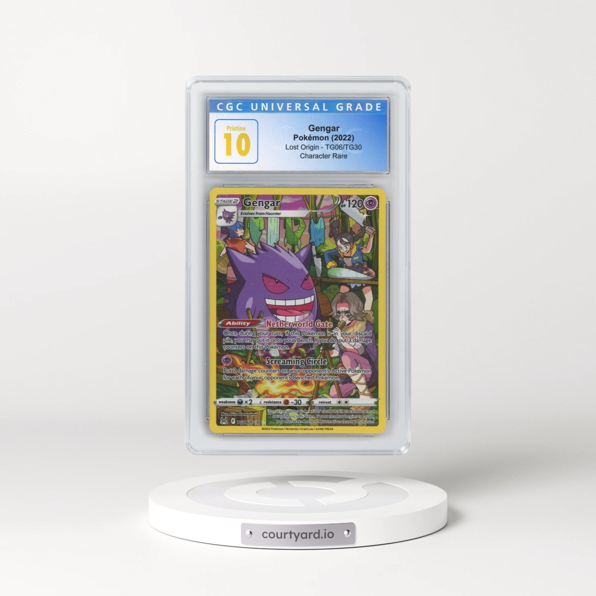2022 Lost Origin #TG06/TG30 Gengar - Trainer Gallery Holo (CGC 10 PRISTINE)