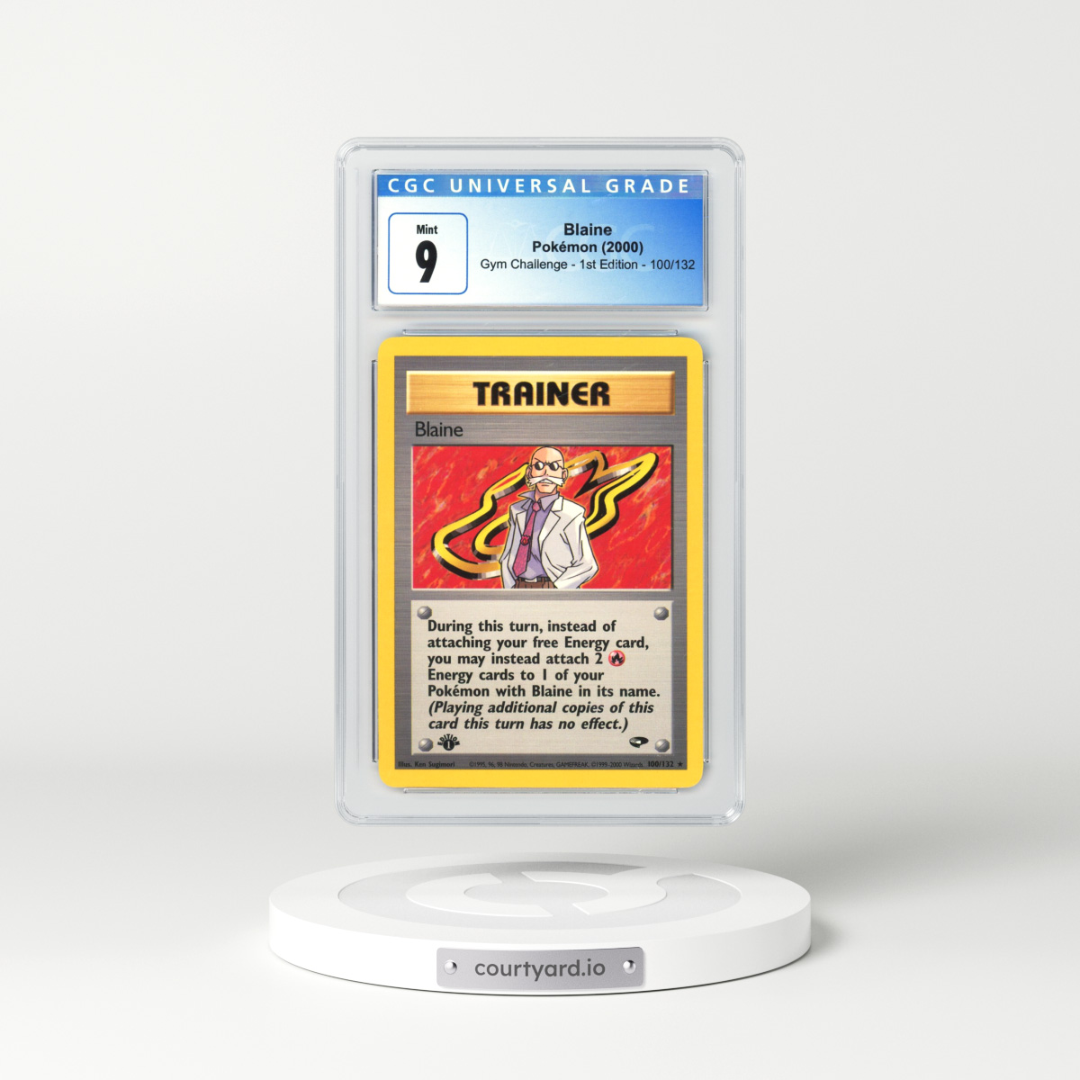 2000 Gym Challenge #100 Blaine - 1st Edition (CGC 9 MINT)