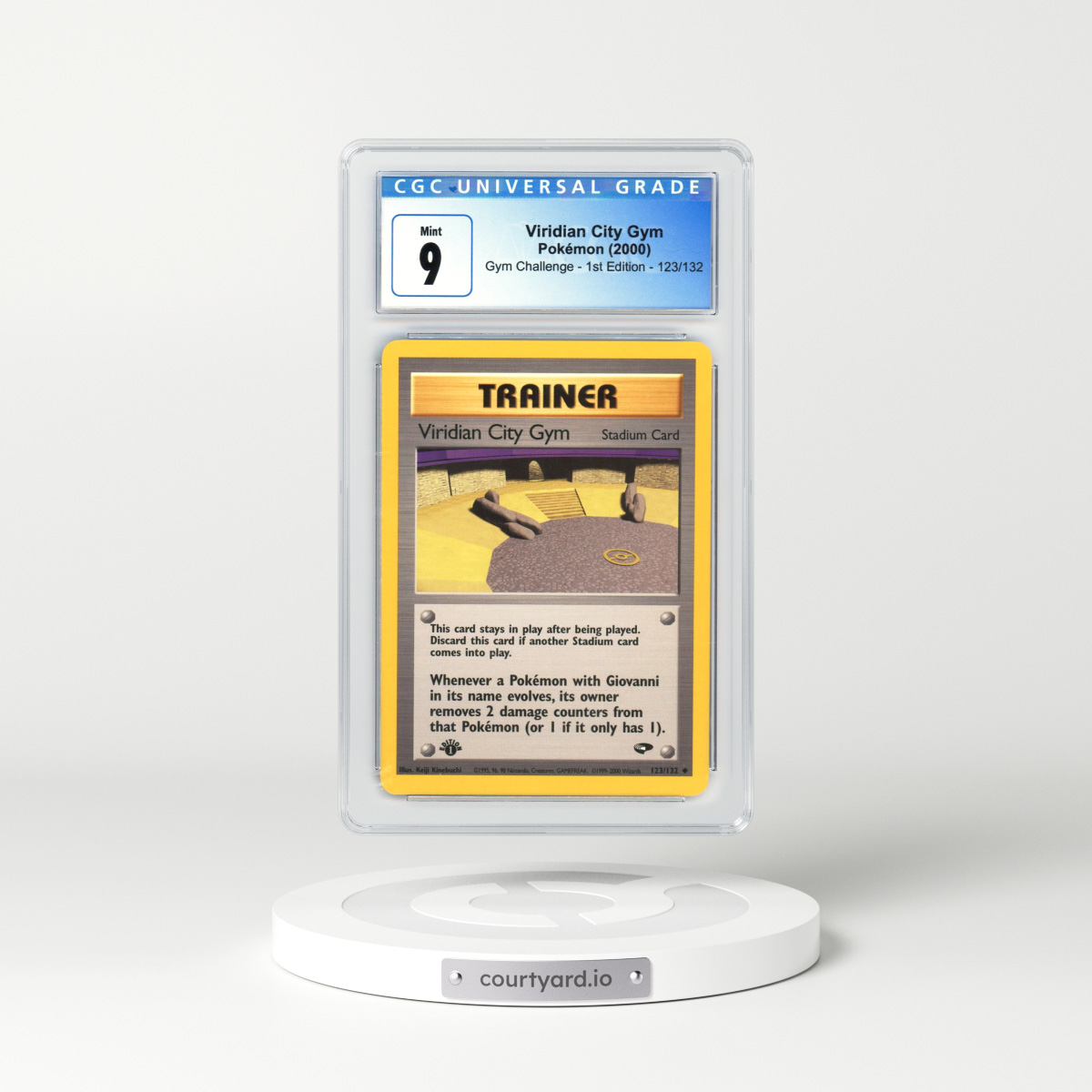 2000 Gym Challenge #123 Viridian City Gym - 1st Edition (CGC 9 MINT)