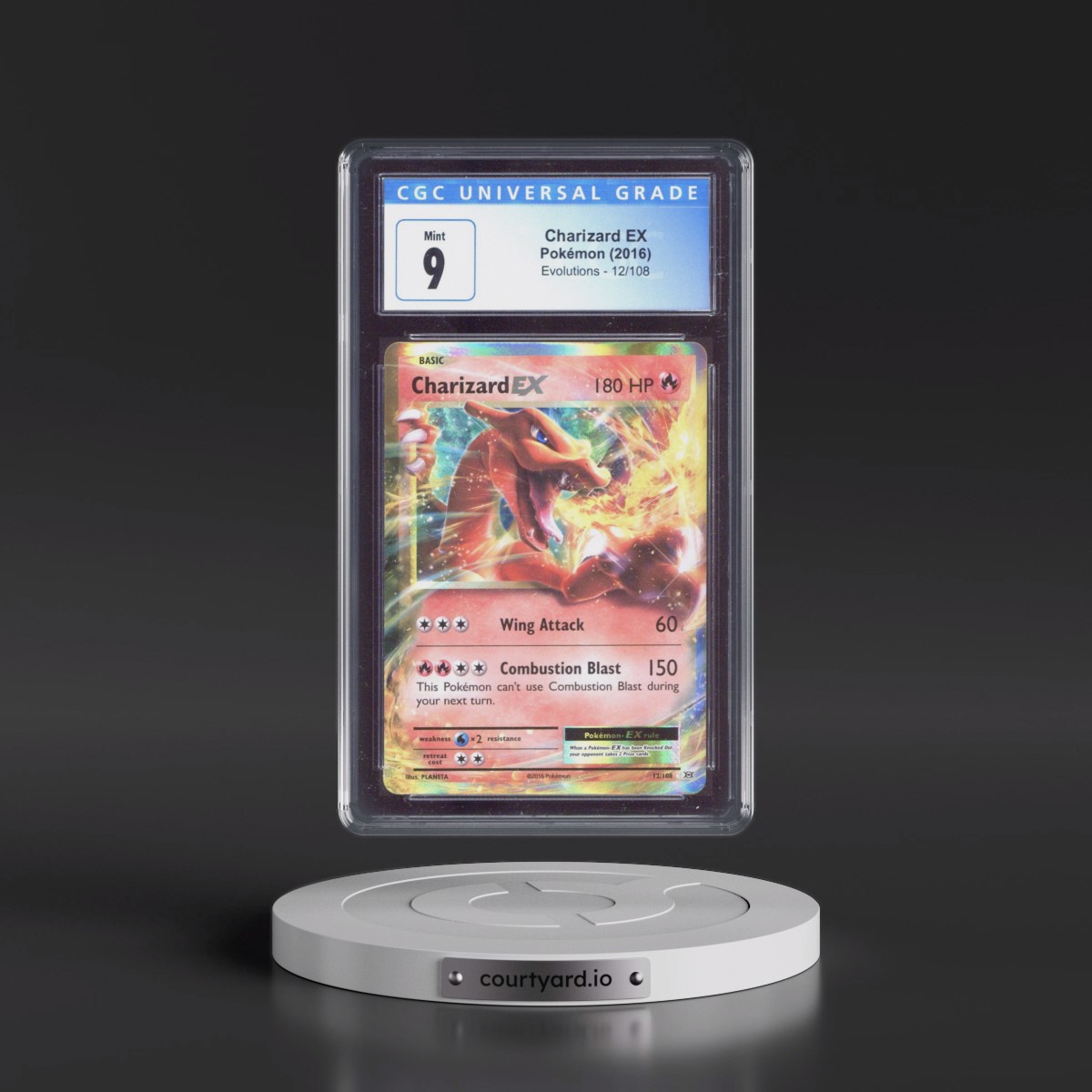 2016 Evolutions #12/108 Charizard EX - Holo (CGC 9 MINT)