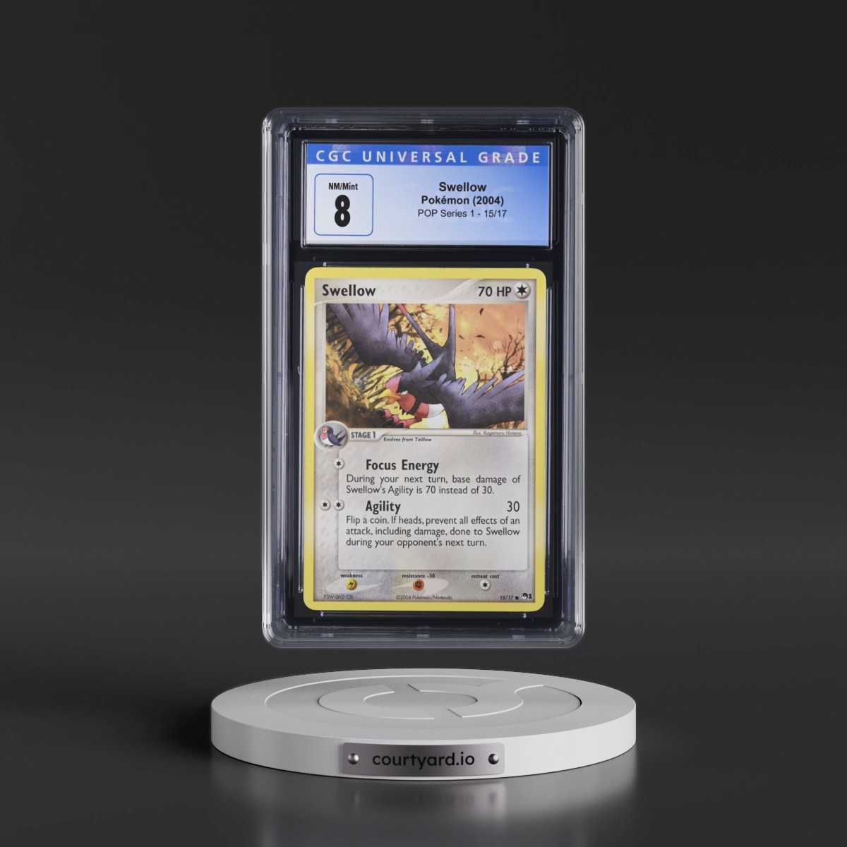 2004 POP Series 1 #15/17 Swellow (CGC 8 NM-MT)
