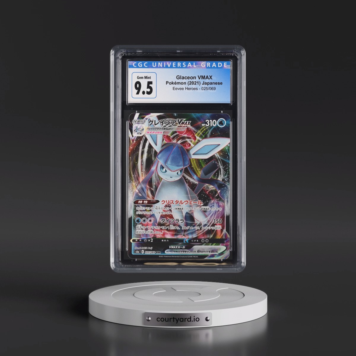 2021 Eevee Heroes #025/069 Glaceon VMAX - Holo (CGC 10 GEM MINT)
