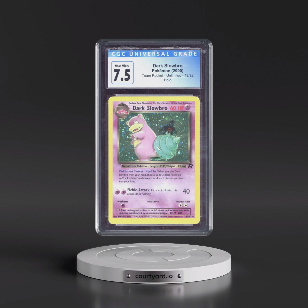 1999 Team Rocket #12/82 Dark Slowbro - Holo (CGC 7.5 NM+)