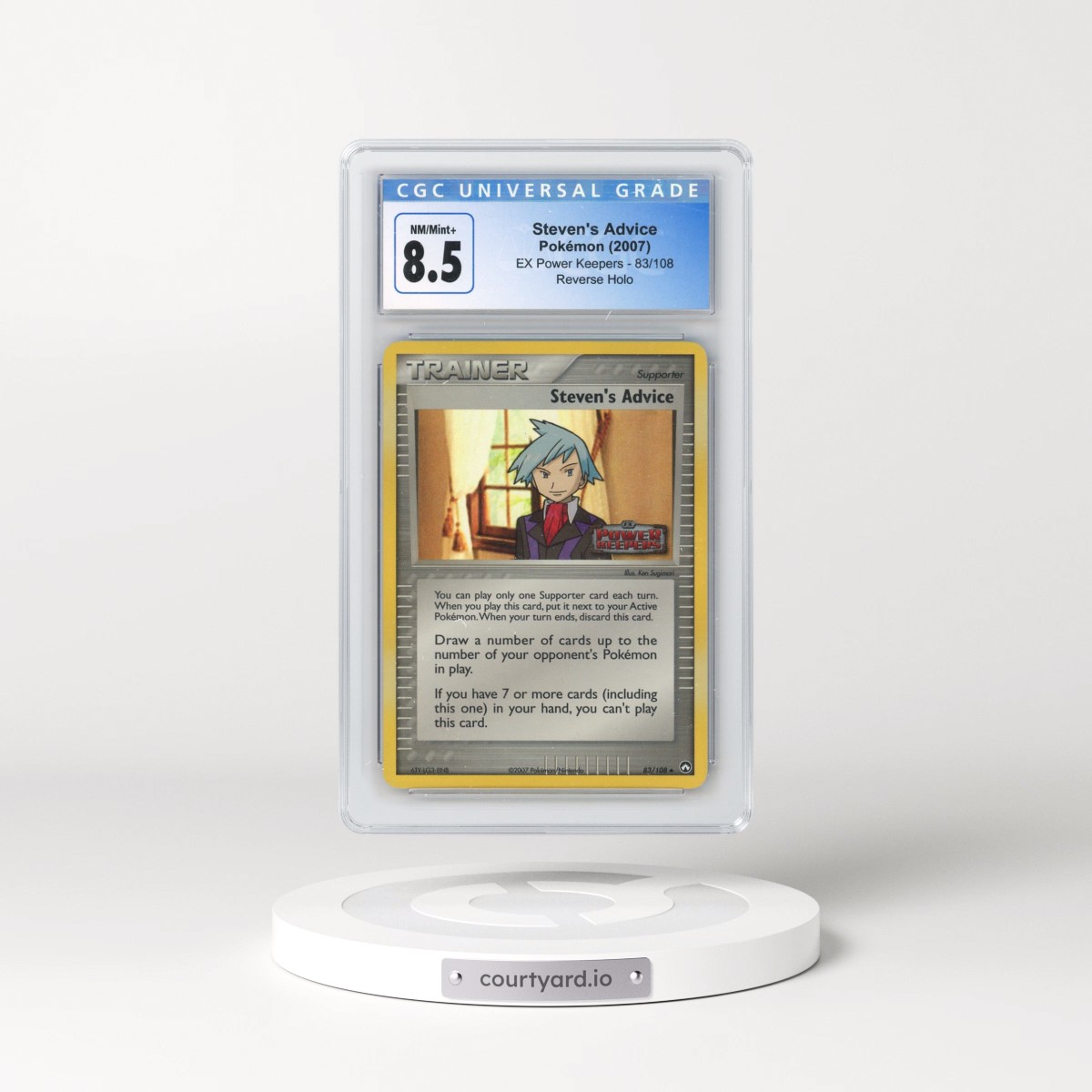 2007 EX Power Keepers #83/108 Steven's Advice - Reverse Holo (CGC 8.5 NM-MT+)