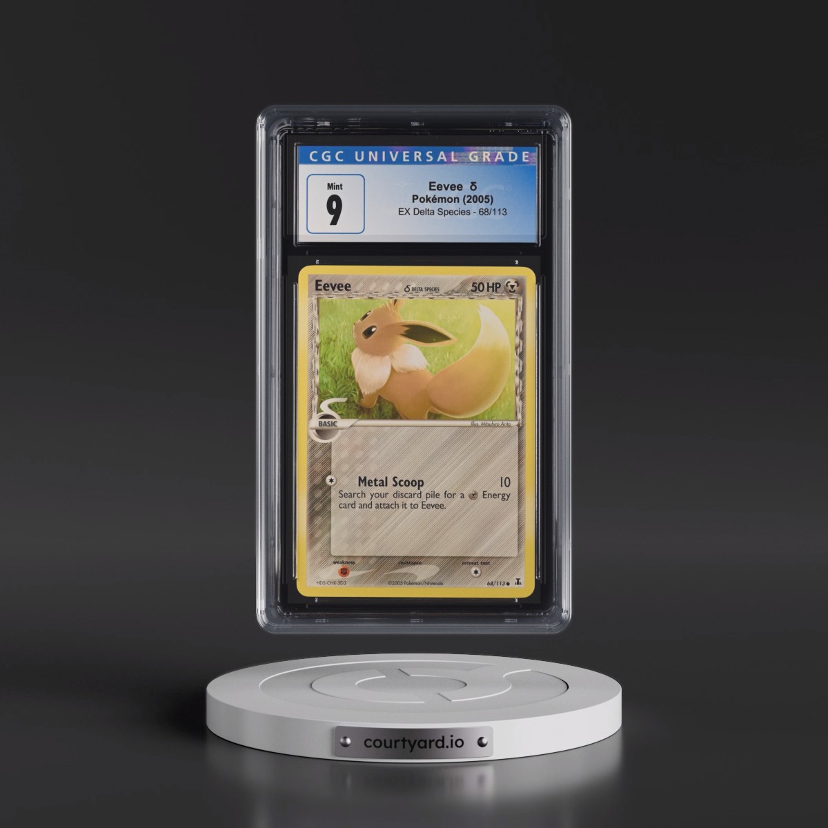 2005 EX Delta Species #68/113 Eevee δ (CGC 9 MINT)