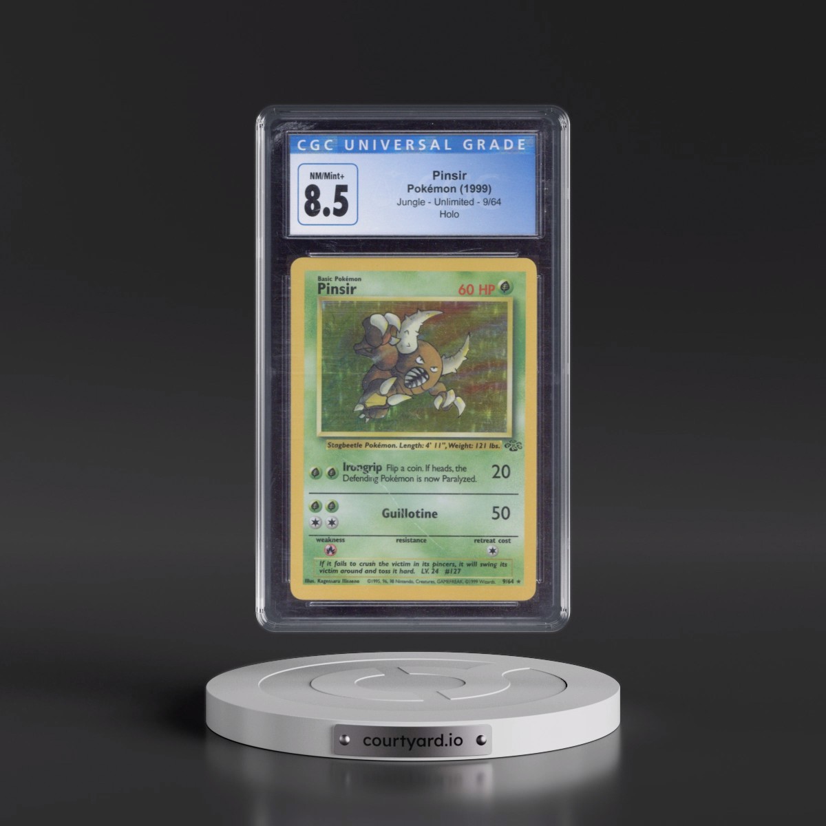 1999 Jungle #9/64 Pinsir - Holo (CGC 8.5 NM-MT+)