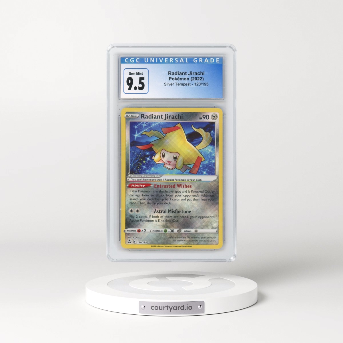 2022 Silver Tempest #120/195 Radiant Jirachi - Holo (CGC 10 GEM MINT)