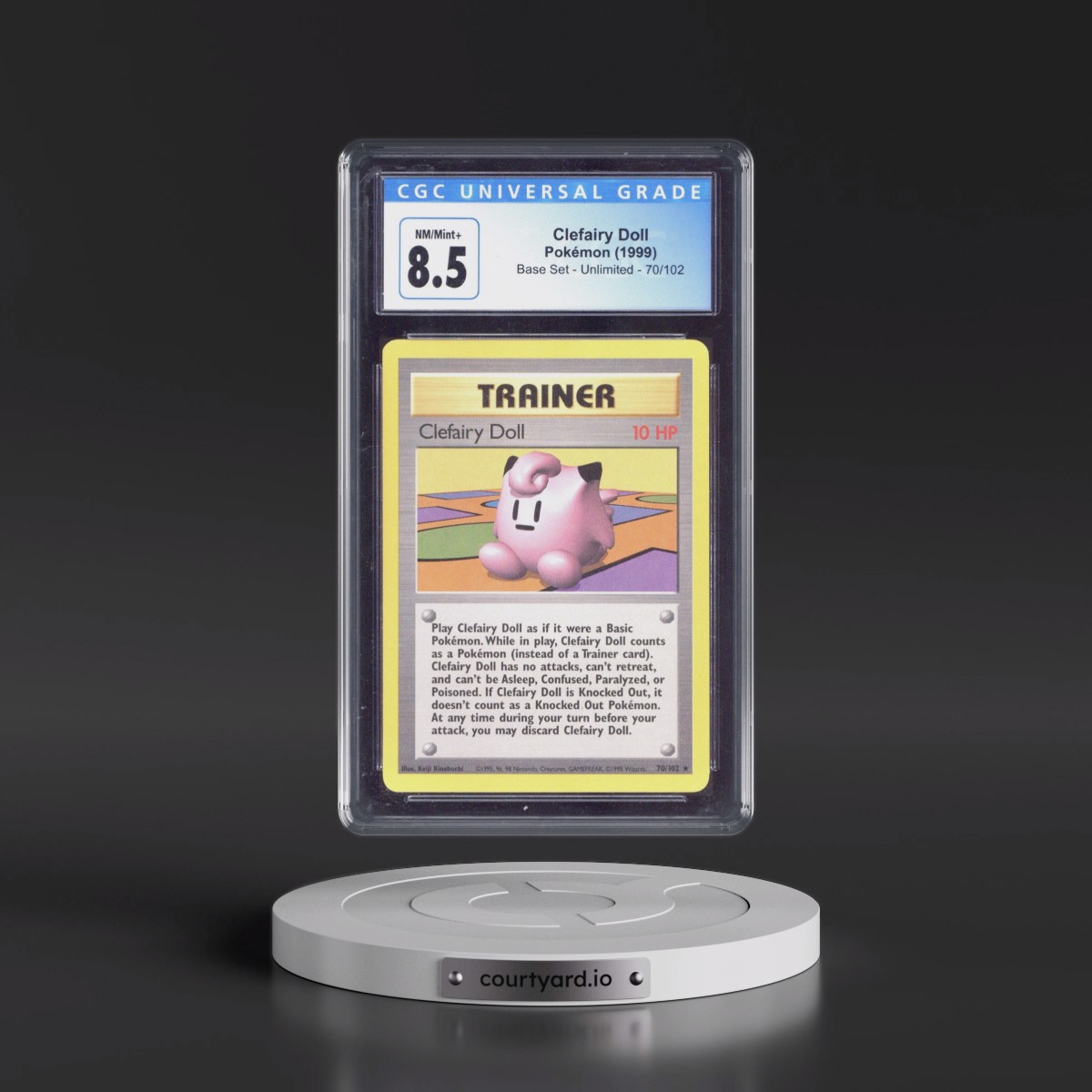 1999 Base Set #70/102 Clefairy Doll (CGC 8.5 NM-MT+)