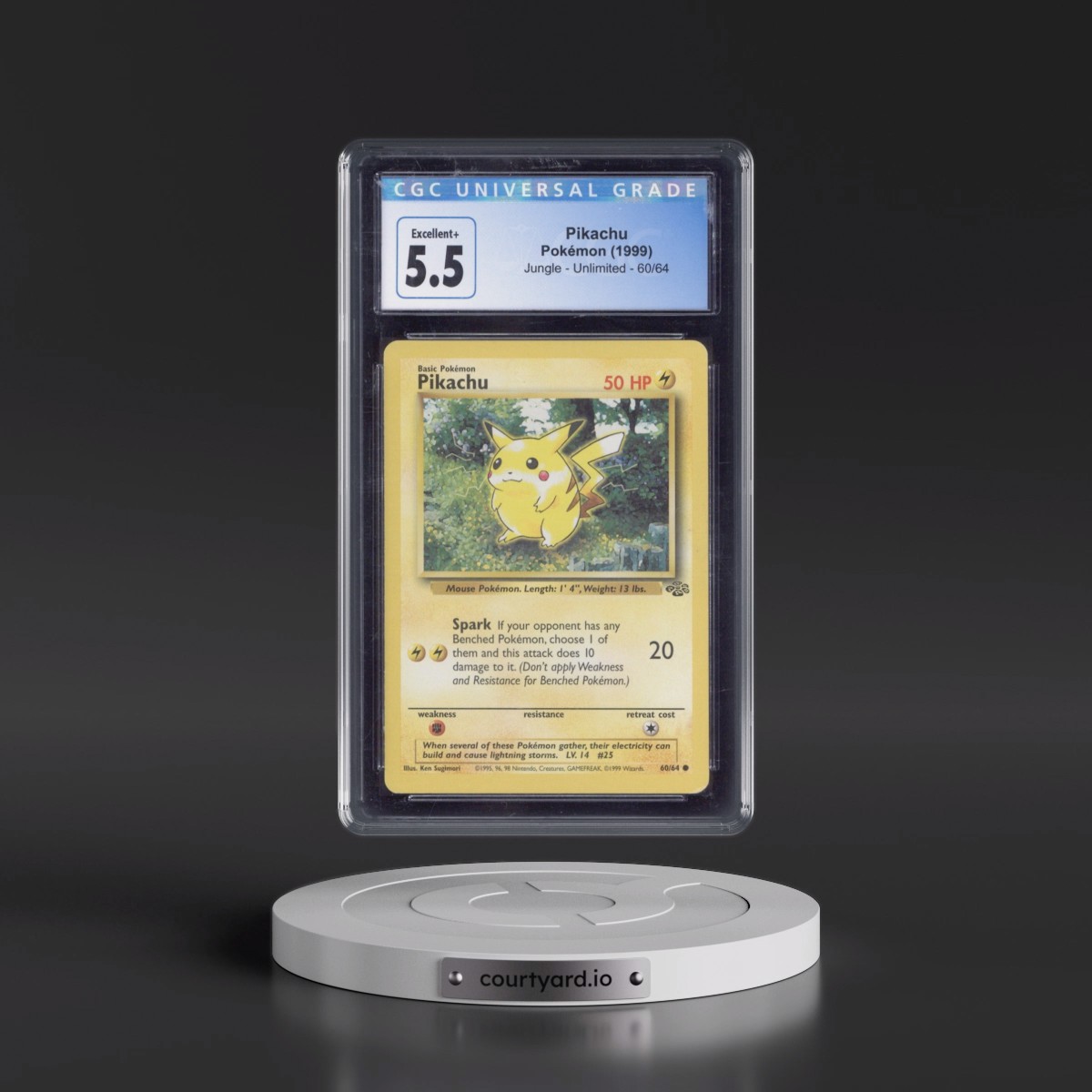 1999 Jungle Pikachu #60/64 CGC 5.5