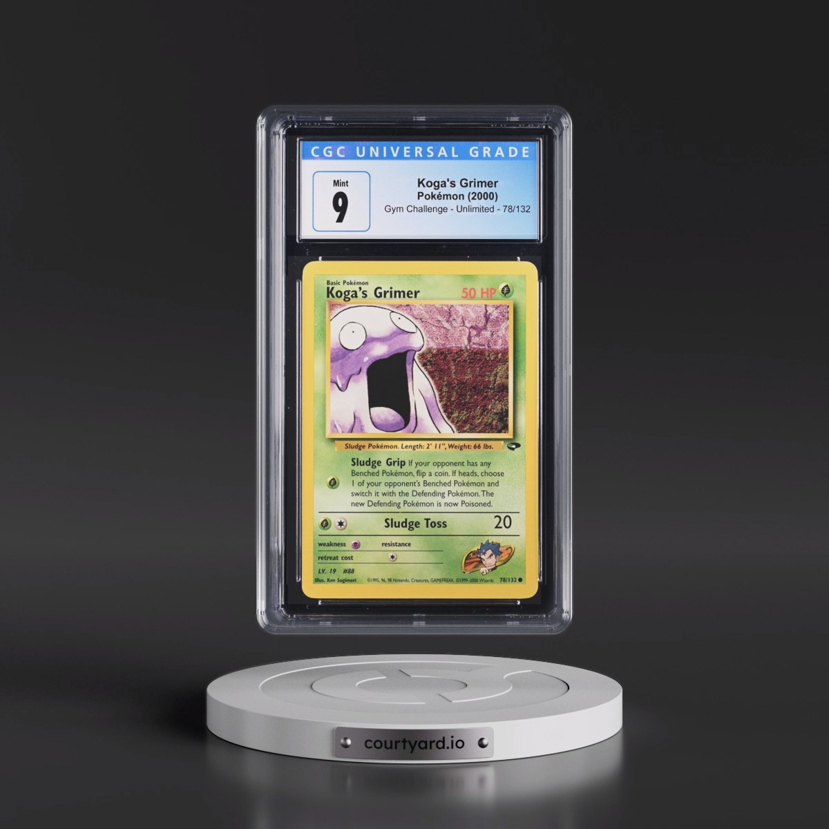 2000 Gym Challenge #78/132 Koga's Grimer (CGC 9 MINT)