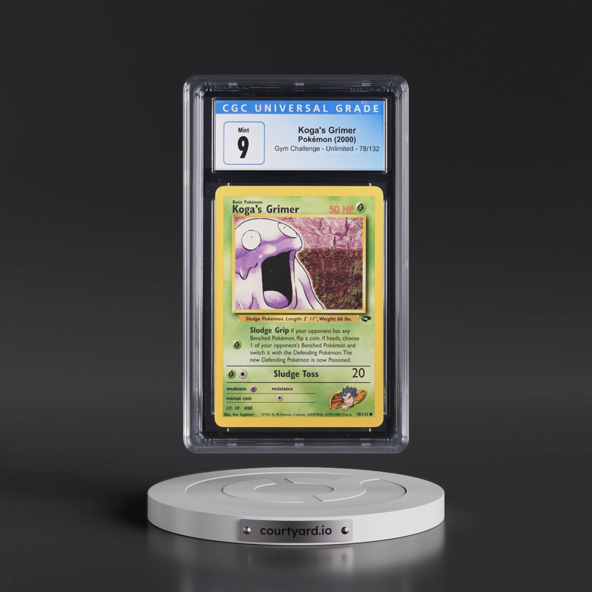 2000 Gym Challenge #78/132 Koga's Grimer (CGC 9 MINT)