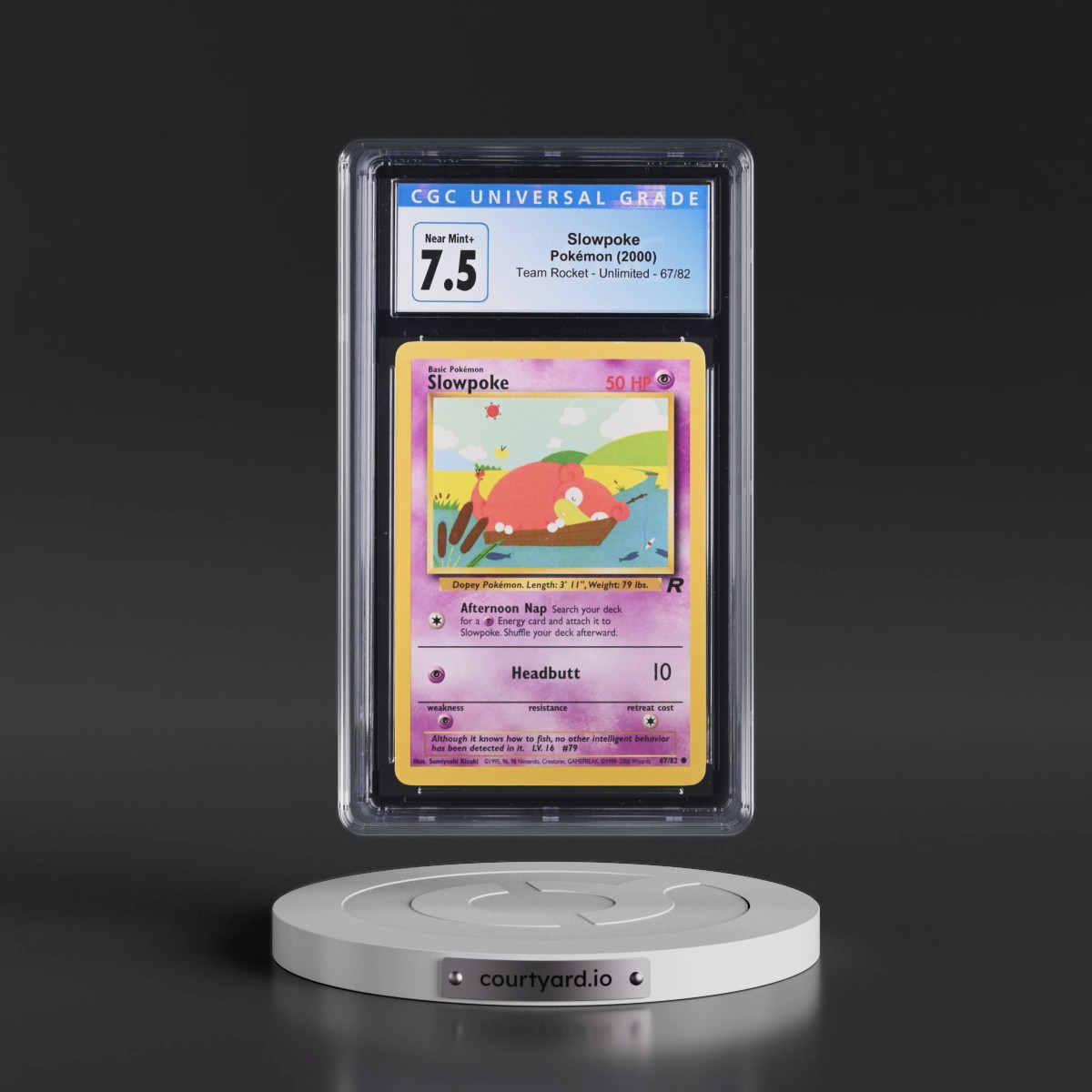 1999 Team Rocket #67/82 Slowpoke (CGC 7.5 NM+)