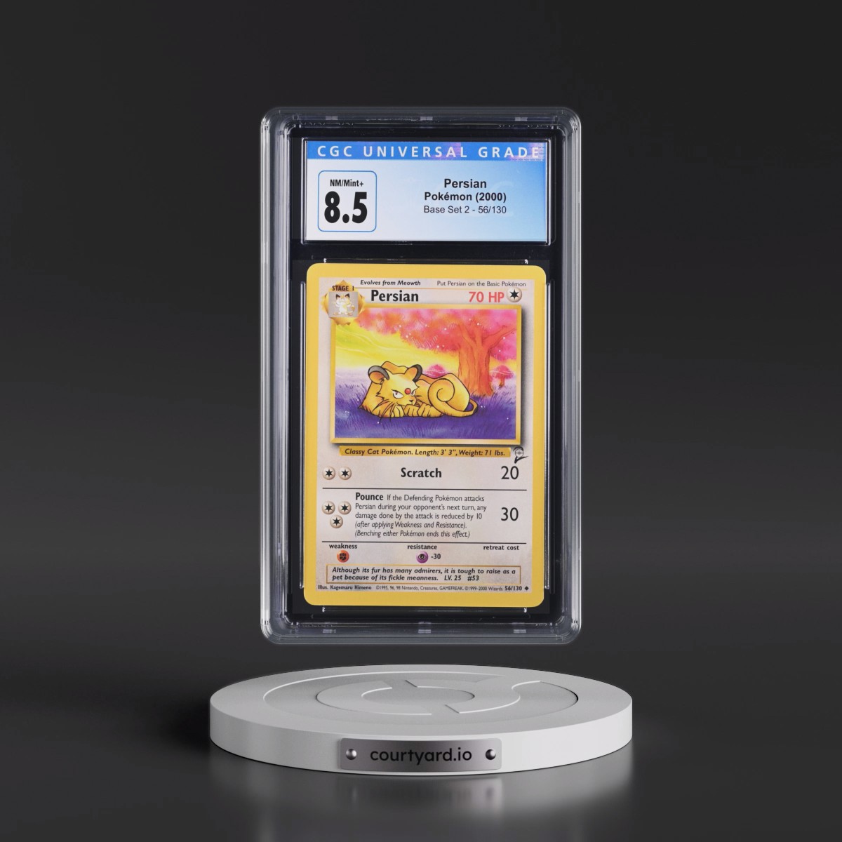 2000 Base Set 2 #56/130 Persian (CGC 8.5 NM-MT+)