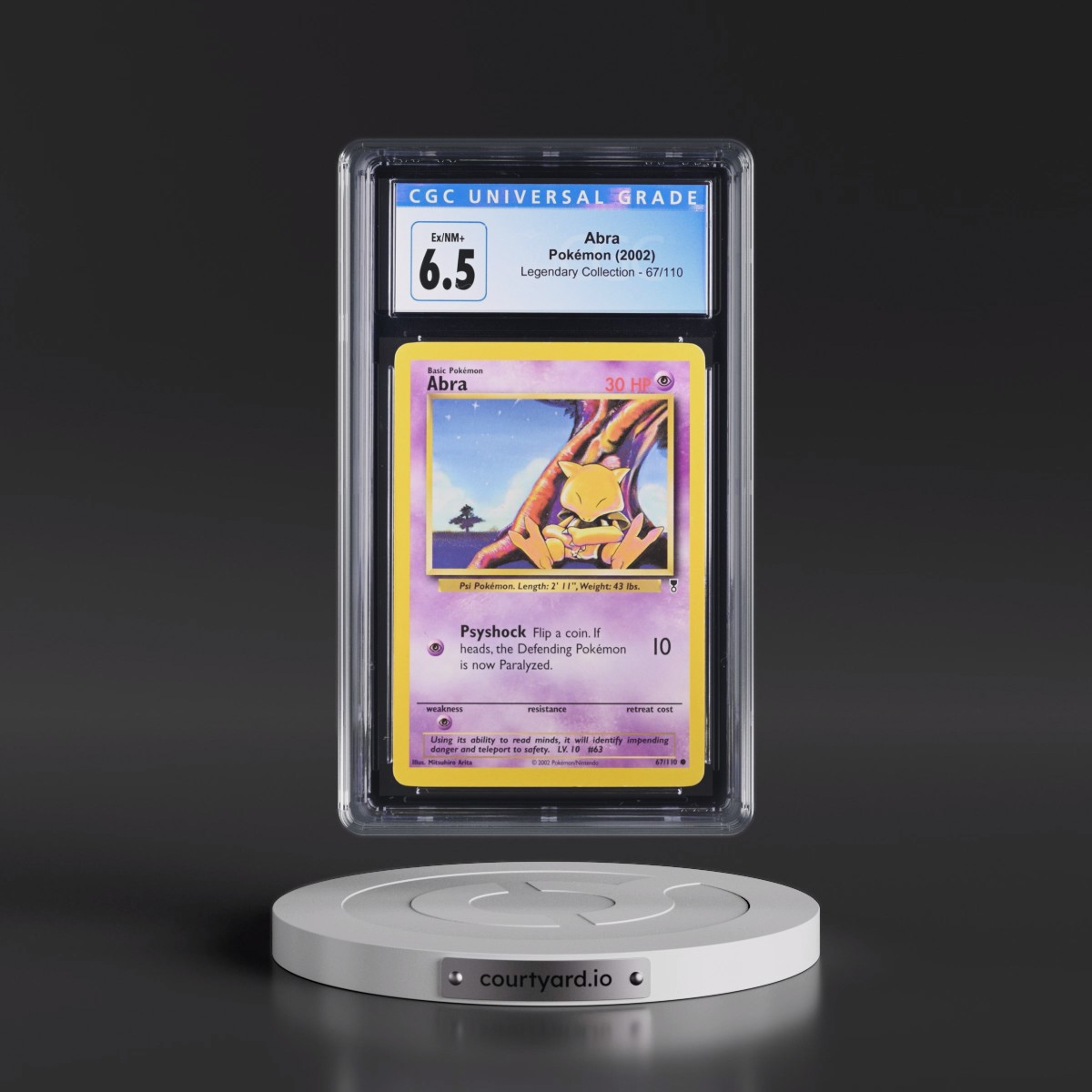 2002 Legendary Collection #67/110 Abra (CGC 6.5 EX-NM+)