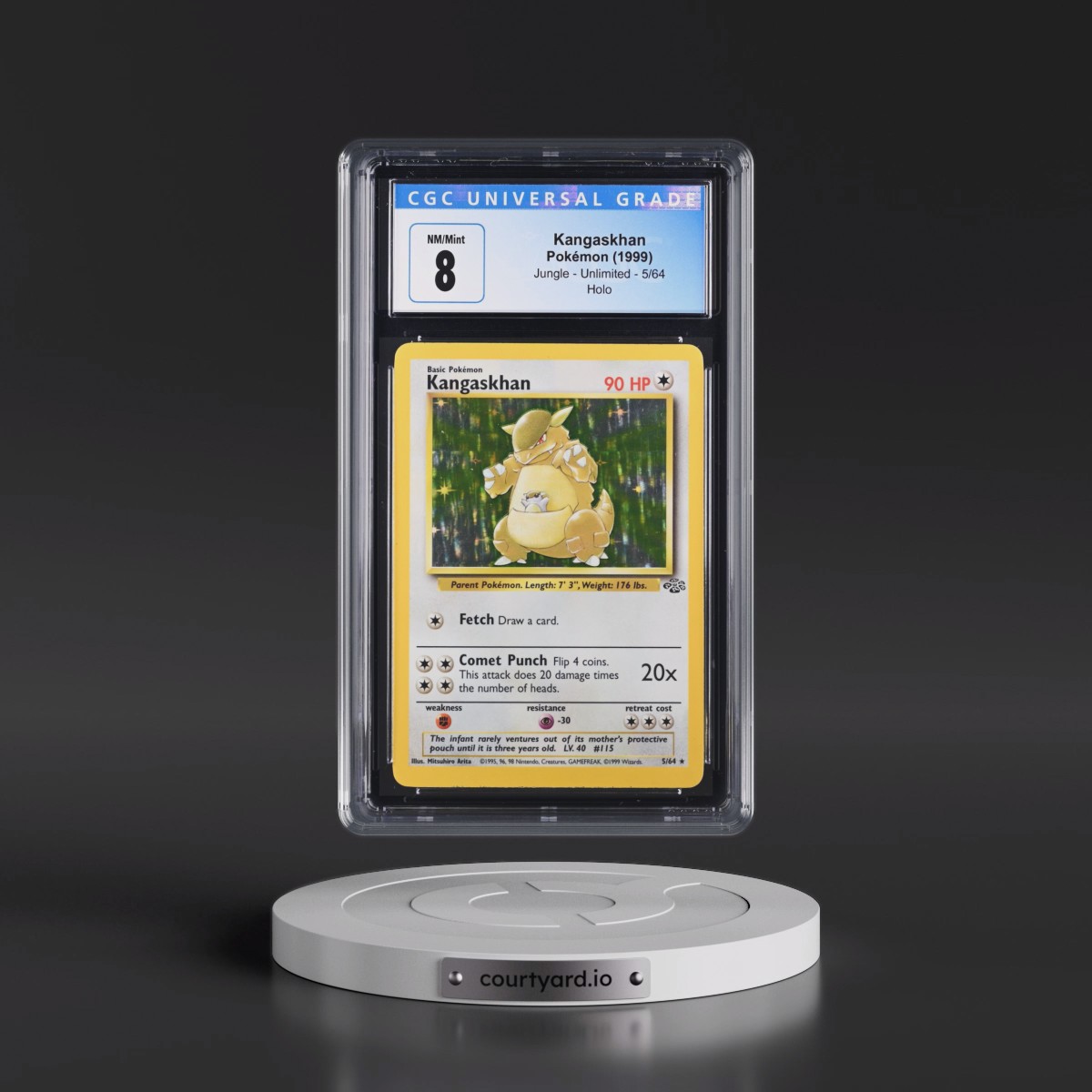 1999 Jungle #5/64 Kangaskhan - Holo (CGC 8 NM-MT)