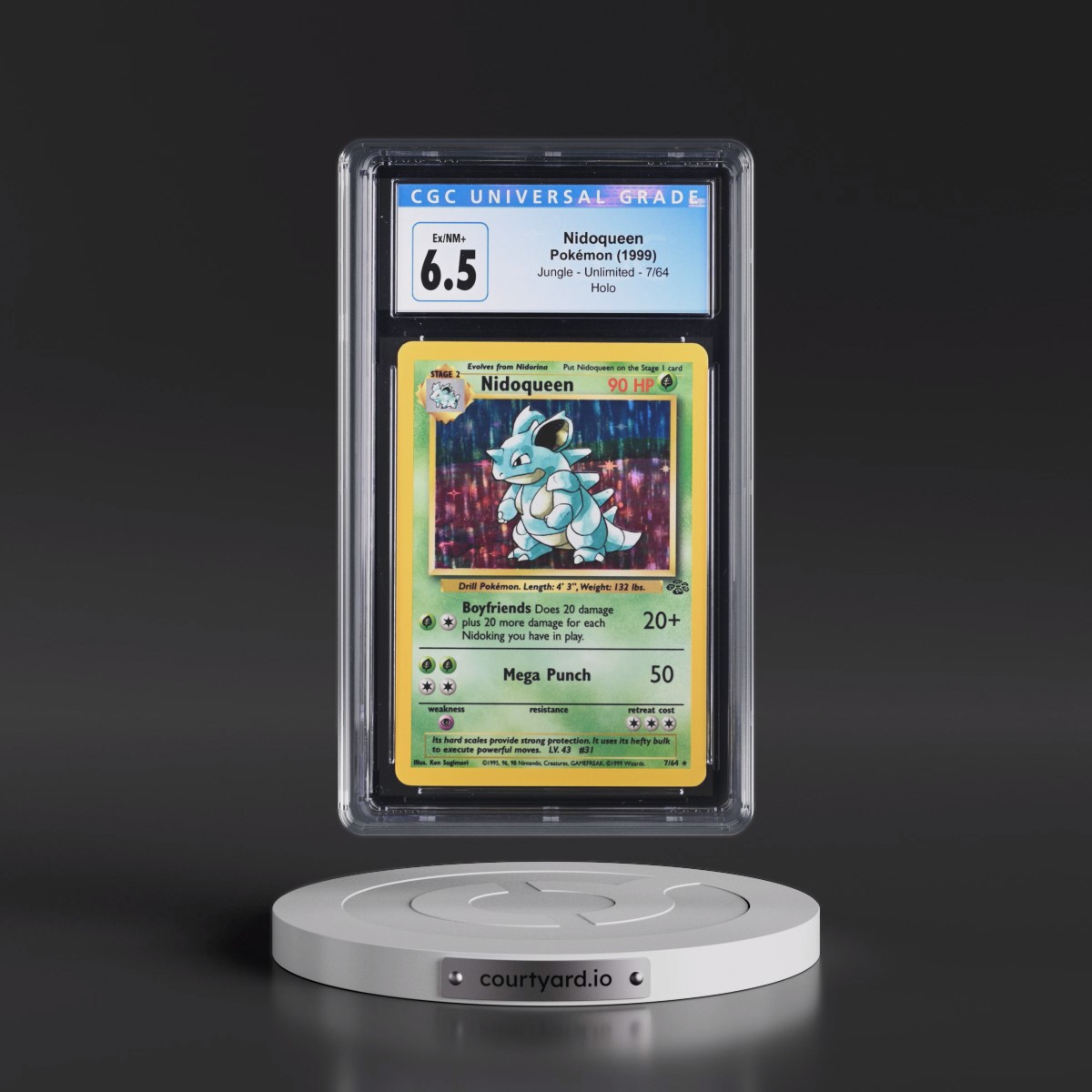1999 Jungle #7/64 Nidoqueen - Holo (CGC 6.5 EX-NM+)