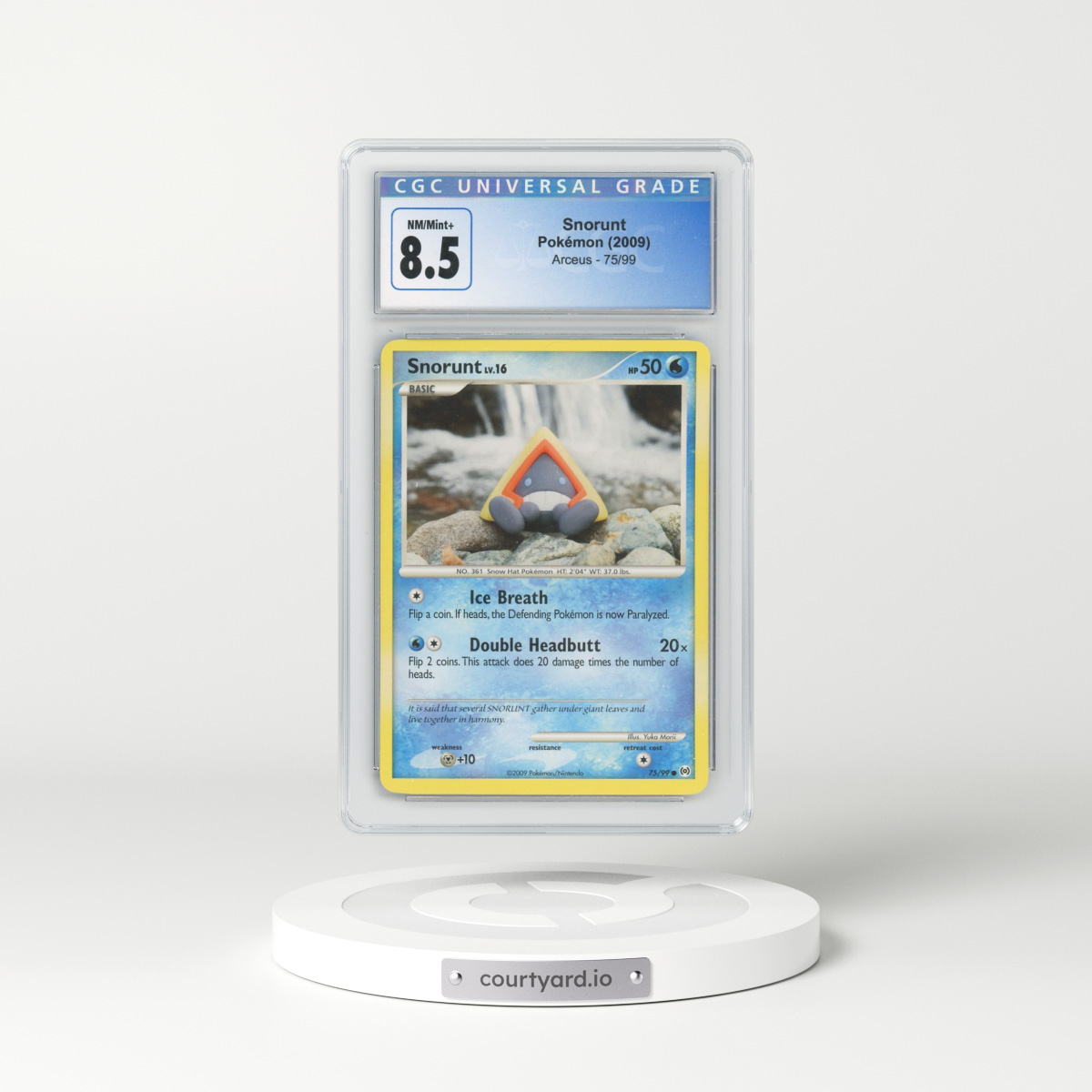 2009 Platinum - Arceus #75 Snorunt (CGC 8.5 NM-MT+)