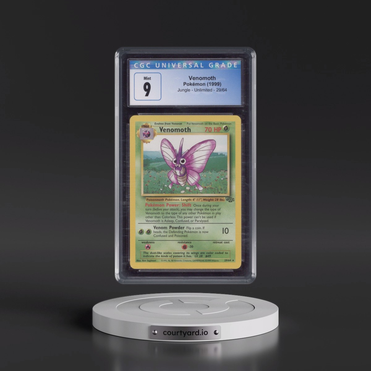 1999 Jungle #29/64 Venomoth (CGC 9 MINT)
