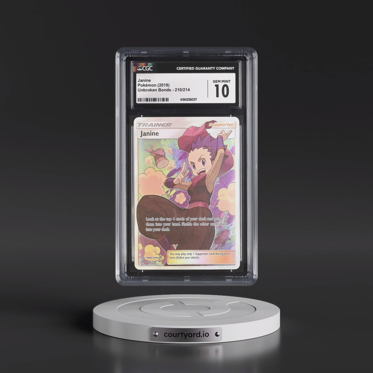 2019 Unbroken Bonds #210/214 Janine - Ultra Rare Holo (CGC 10 GEM MINT)