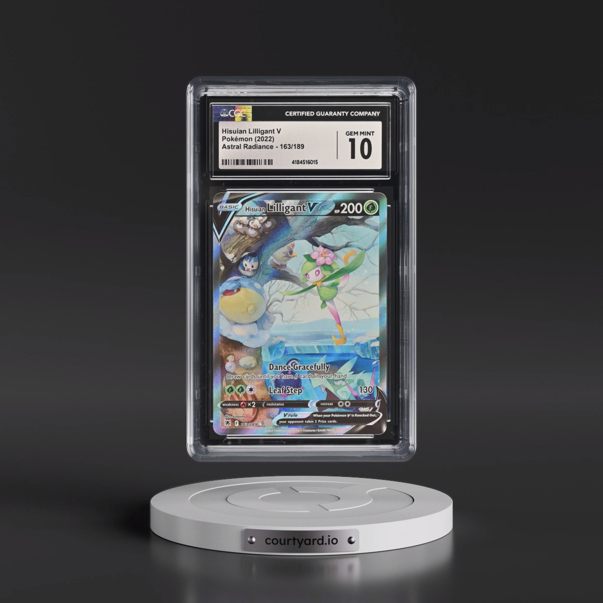 Astral Radiance #163/189 Hisuian Lilligant V - Ultra Rare Holo (CGC 10 GEM MINT)