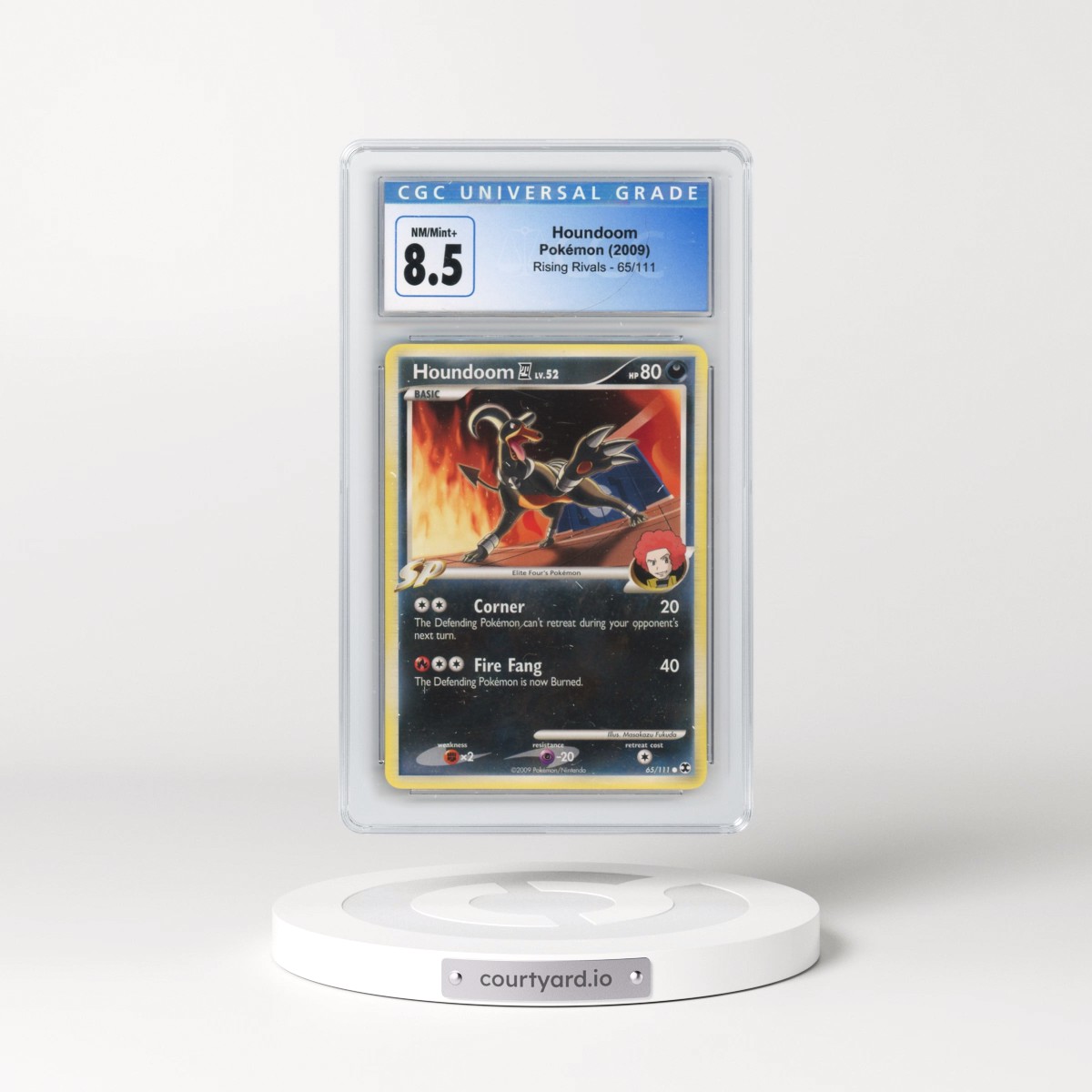 2009 Rising Rivals #65/111 Houndoom 4 (CGC 8.5 NM-MT+)