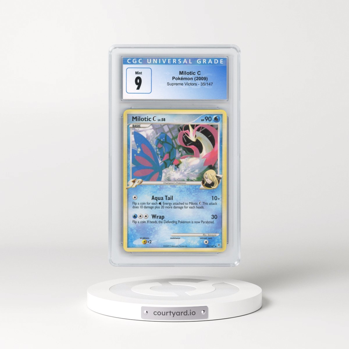 2009 Supreme Victors #35/147 Milotic C (CGC 9 MINT)