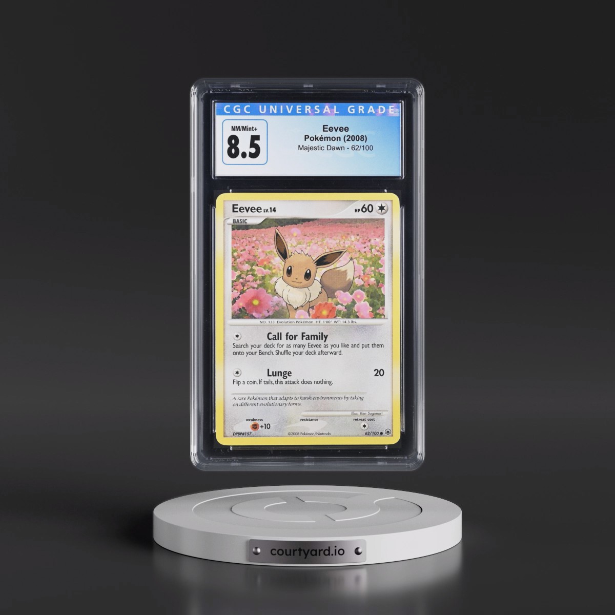 2008 Majestic Dawn #62/100 Eevee (CGC 8.5 NM-MT+)