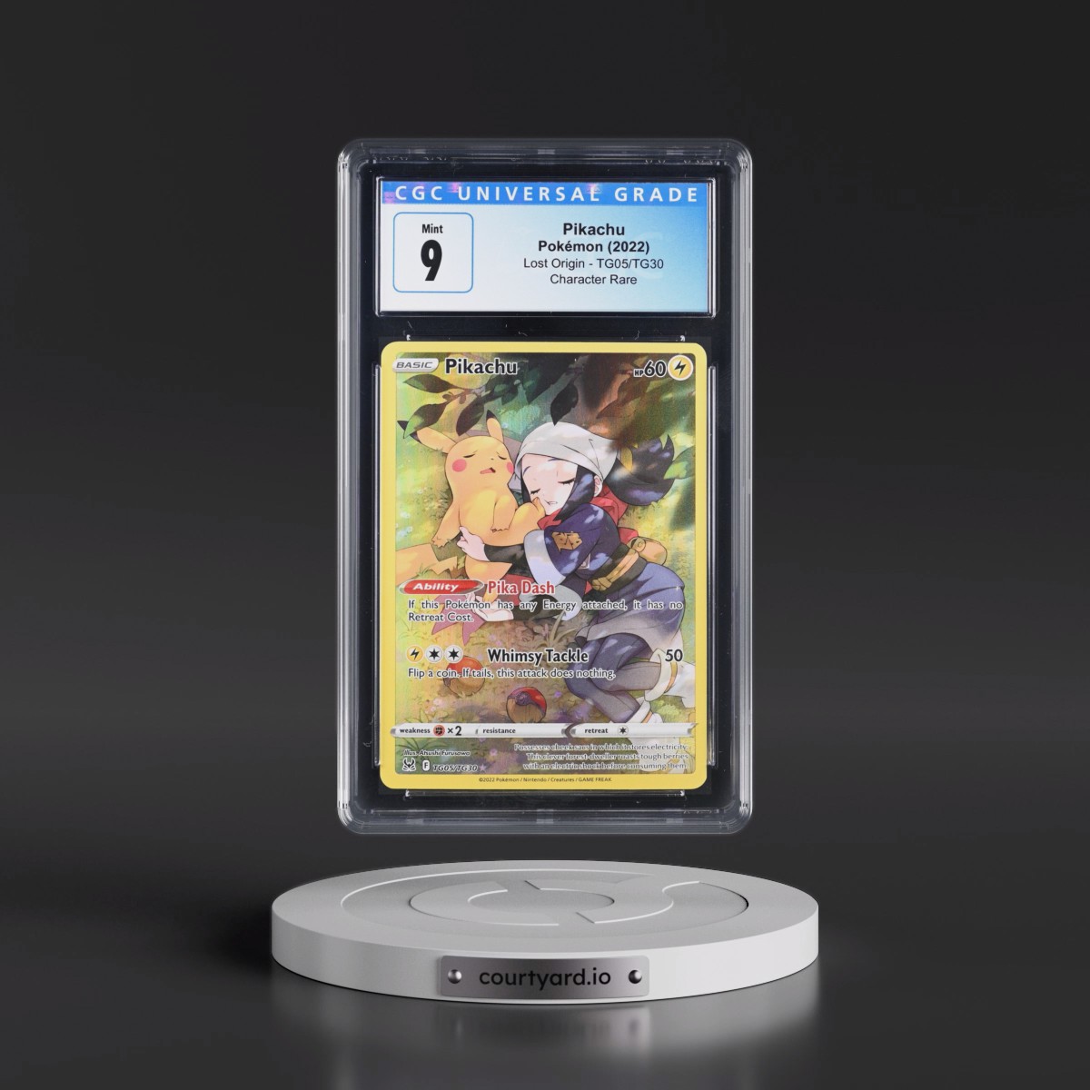 2022 Lost Origin #TG05/TG30 Pikachu - Trainer Gallery Holo (CGC 9 MINT)