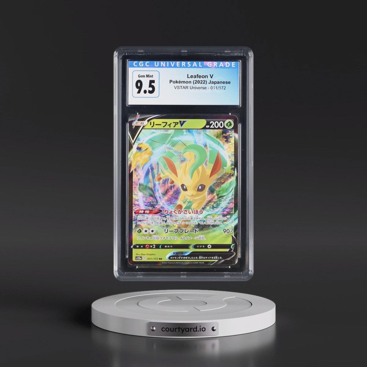 2022 VSTAR Universe #011/172 Leafeon V - Holo (CGC 10 GEM MINT)