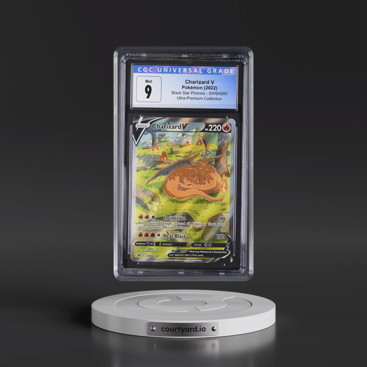 2017 Black Star Promos - Sword & Shield #SWSH260 Charizard V - Ultra-Premium Collection (Holo) (CGC 9 MINT)