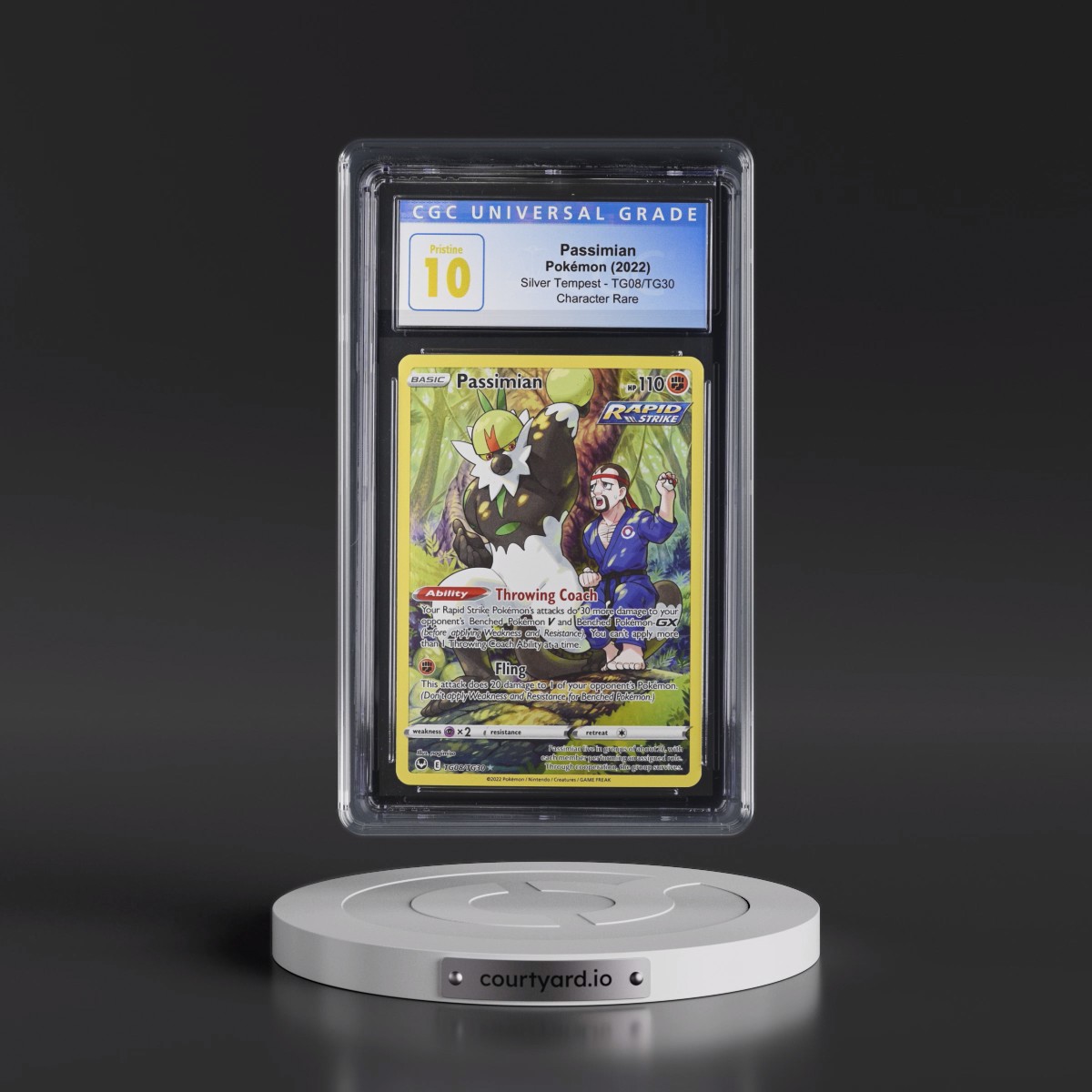 2022 Silver Tempest #TG08/TG30 Passimian - Trainer Gallery Holo (CGC 10 PRISTINE)