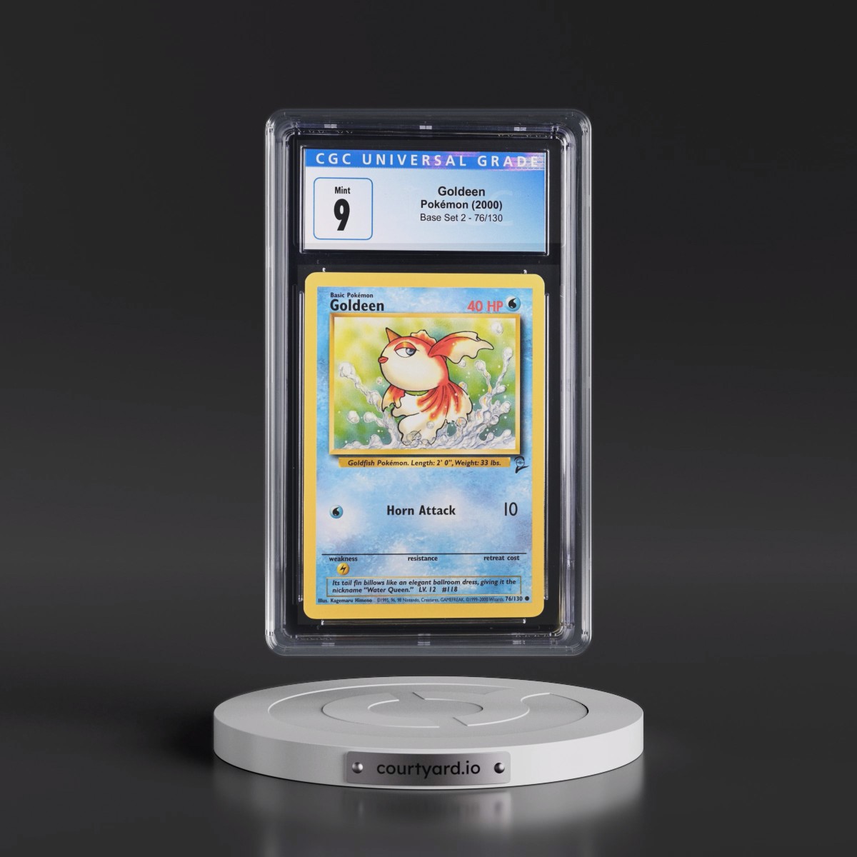 2000 Base Set 2 #76/130 Goldeen (CGC 9 MINT)